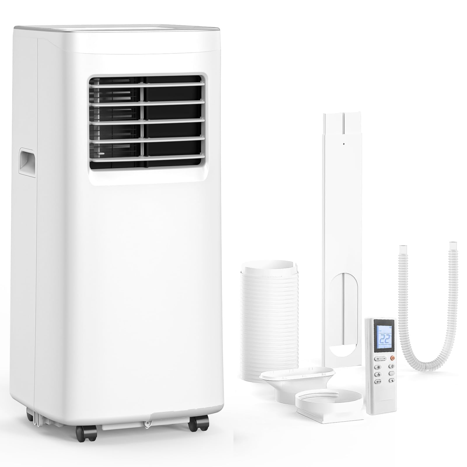 Portable Air Conditioner, 3-in-1 8500 BTU AC Unit with Fan & Dehumidifier - Quiet Cooling for Bedroom, Home Office up to 450 sq.