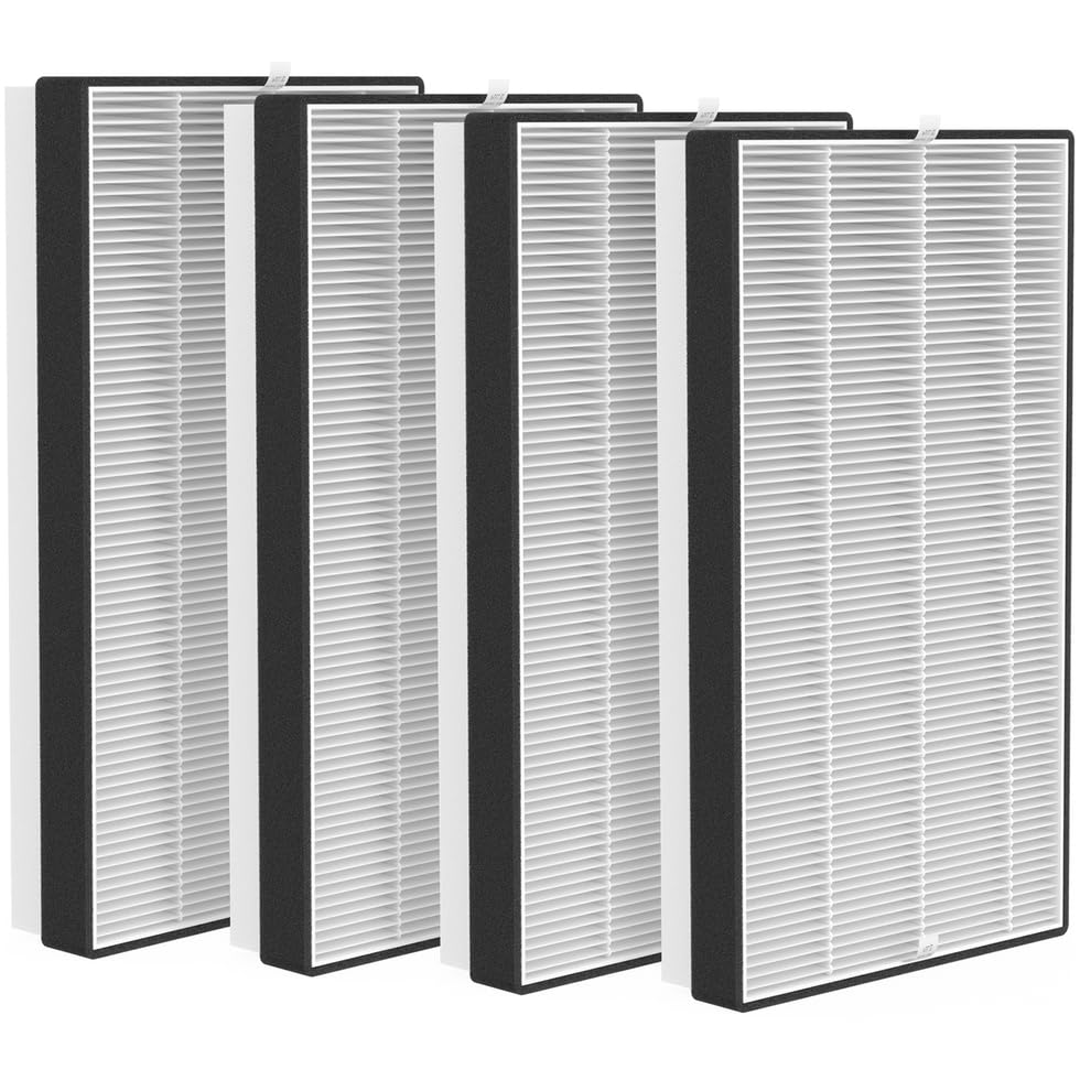 4 Packs F1 True Hepa Repalcement Filters Compatible With 3M Filtrete C01 T02 Series Fap C01 F1,Fap T02 F1, Fap C01Ba G1 And Fap 