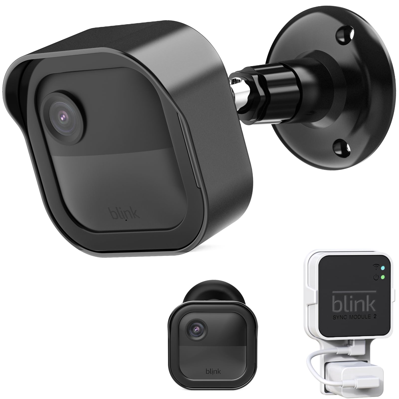Blink Outdoor 4Th Gen Camera Mount, 1 Pack Weatherproof Protective Housing And 360 Degrees Adjustable Mount With Sync Module 2 Mount For Blink Outdoor Security Camera System (Camera Not Included)