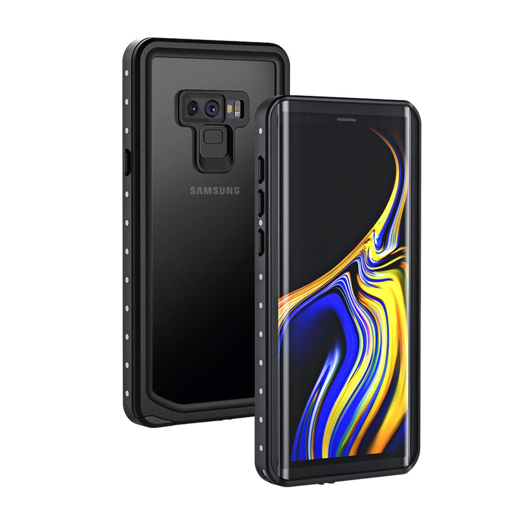 Lanhiem Galaxy Note 9 Phone Case, Ip68 Waterproof Dustproof Shockproof Case With Built In Screen Protector, Full Body Sealed Und