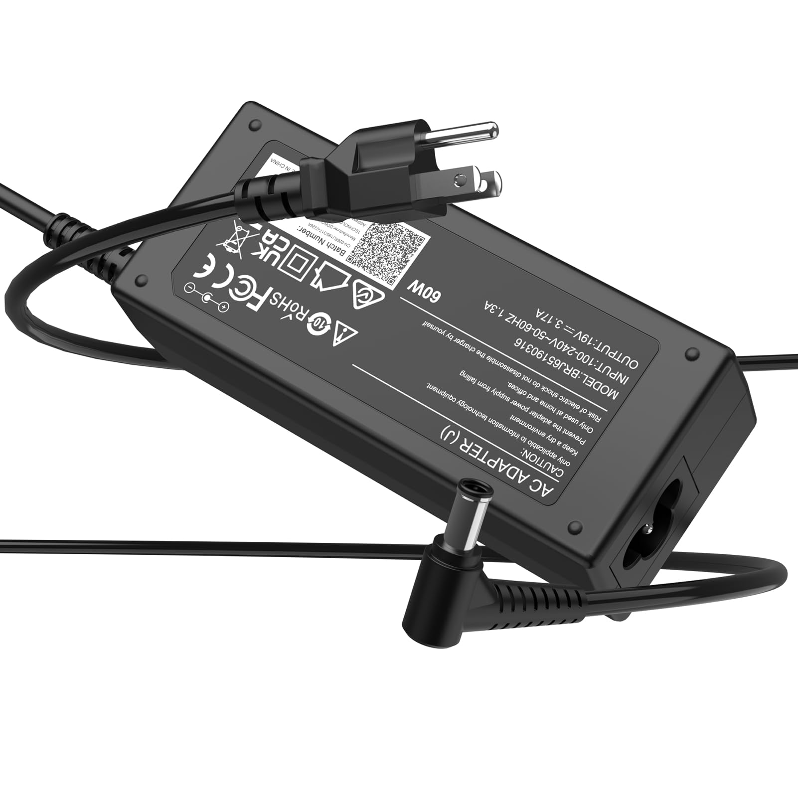 Syfrufo DC 19V 3.17A Power Cord for Samsung TV Monitor 32