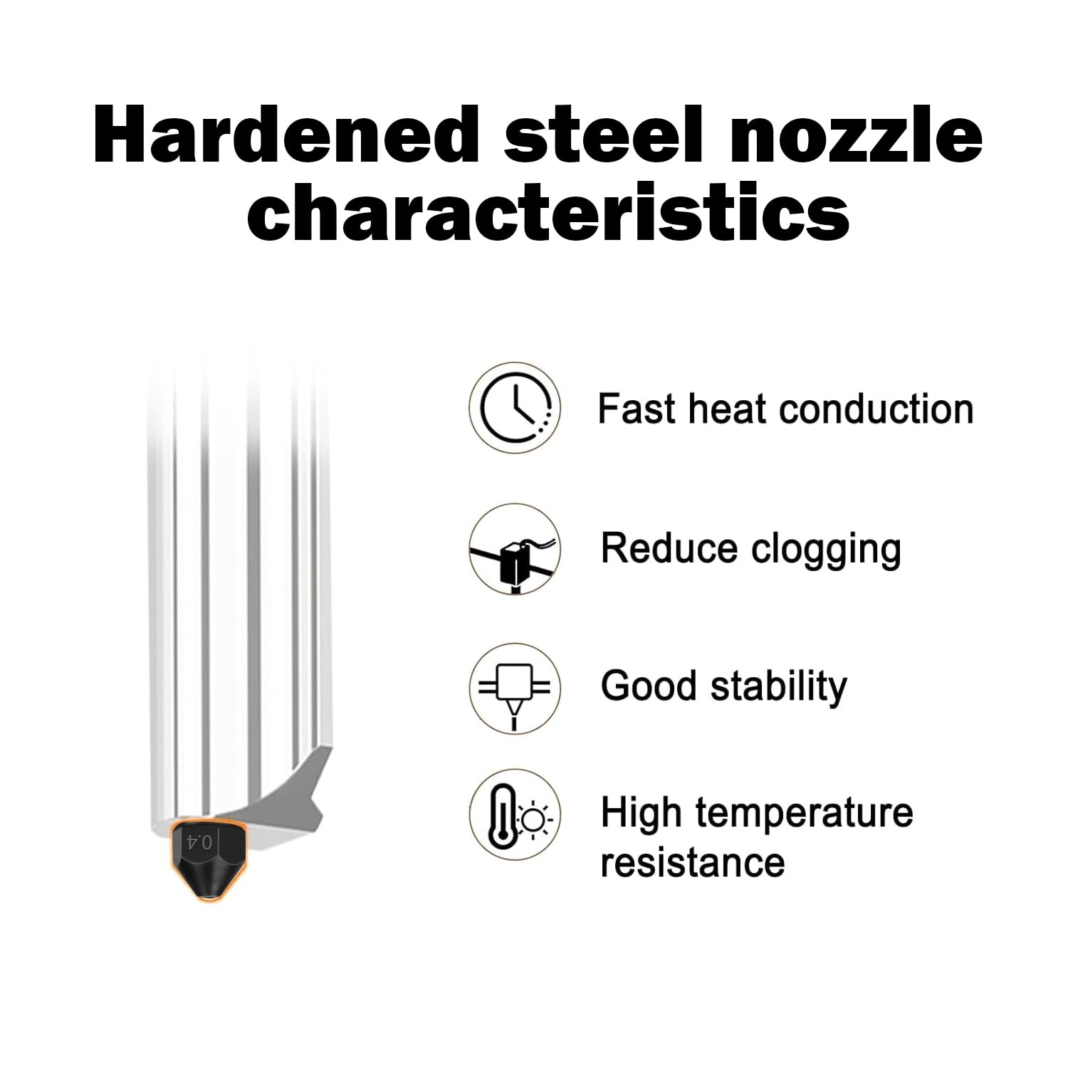 Hzdadeve 2 Pack 0.2Mm H2D Combo Hotend Print Head Hot End Kit Extruder Upgrade High-Temperature Hardened Steel Nozzle With 2Pcs