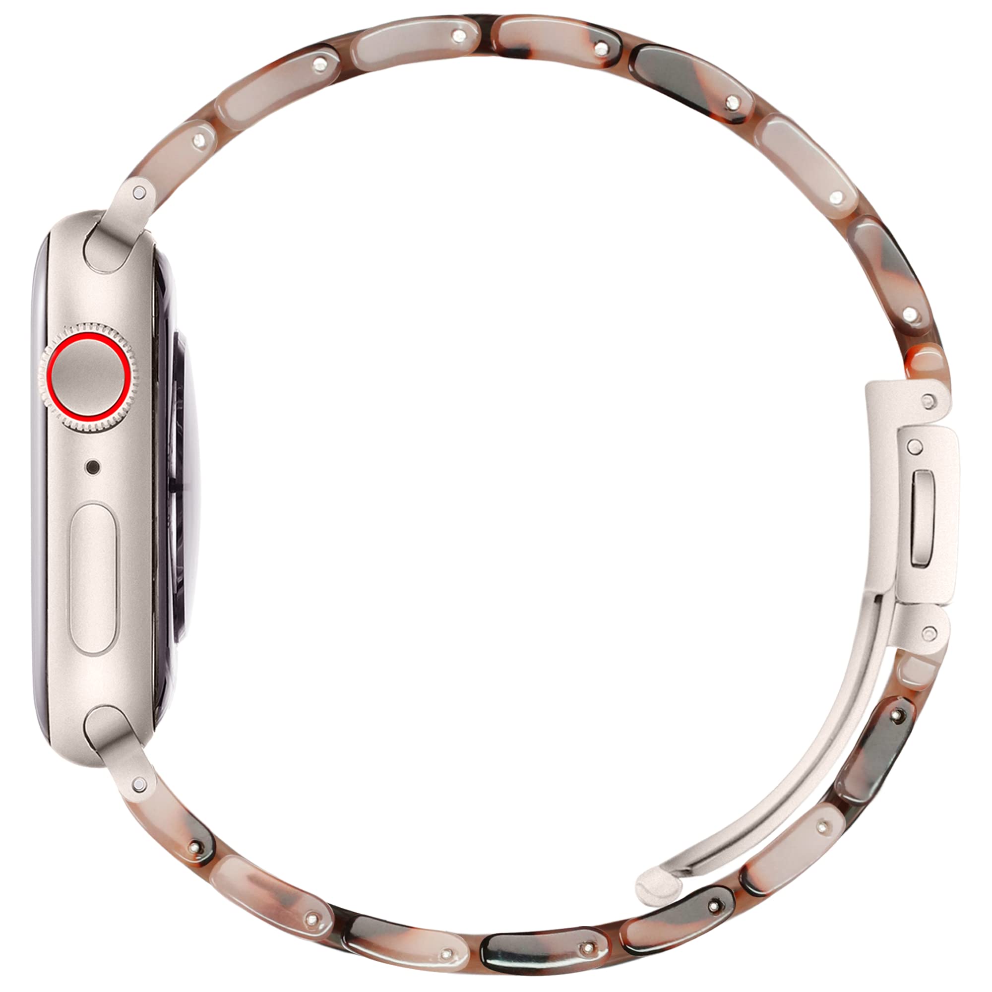 Vamyzji Compatible With Apple Watch Band Ultra 49Mm 45Mm 44Mm 42Mm, Light Waterproof Resin Apple Watch Band For Apple Watch Ultr