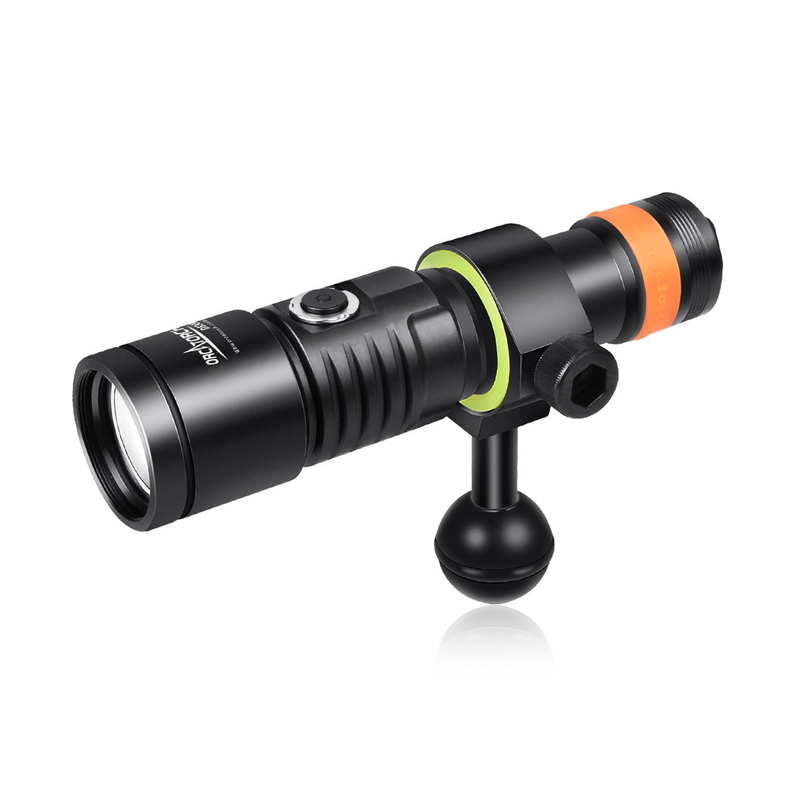 Orcatorch D530V 1200 Lumen Scuba Diving Video Light 140 Degrees Super Wide Beam Angle, Underwater 150 Meters Ip68 Waterproof Pho