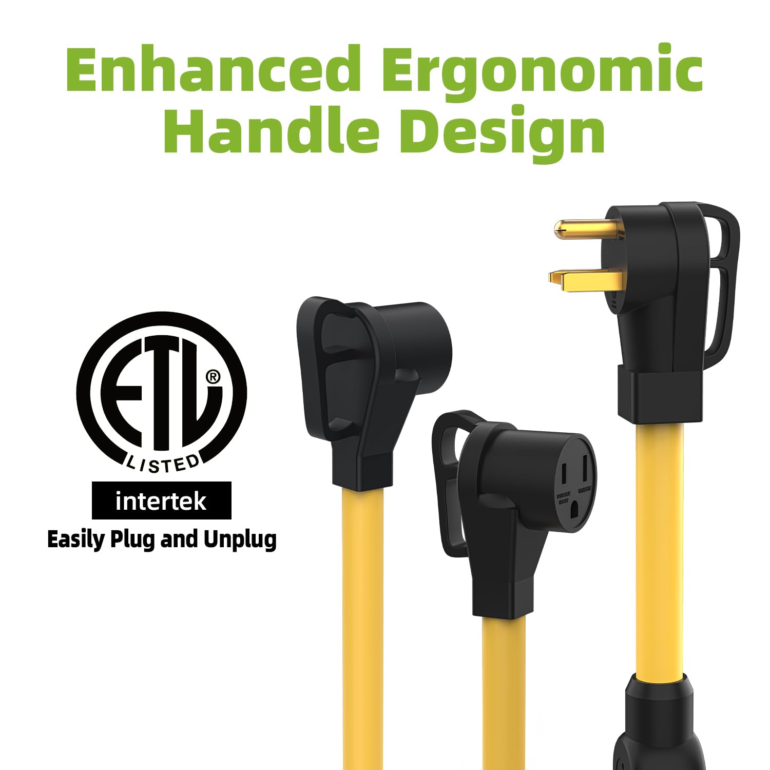 Portvoi Welder 50A Splitter, 6 Gauge 240V Splitter Industrial Male Plug Nema 6 50P To (2) 6 50R Female Connectors, Nema 6 50 Spl