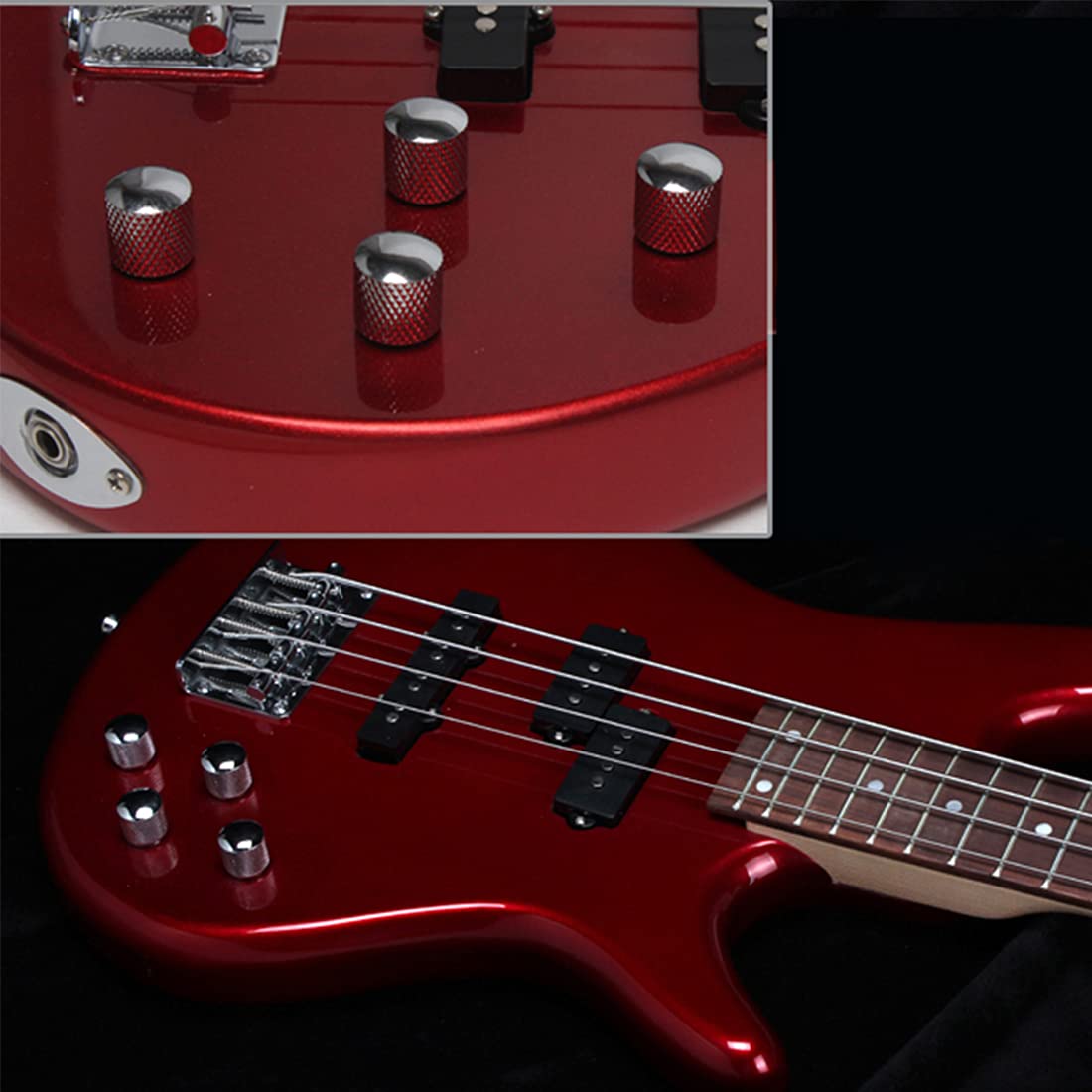 Kaiy 3Pcs Metal Guitar Control Knob, Control Knobs Dome Knobs With Spanner For Fender Telecaster Electric Guitar Or Bass, Chrome