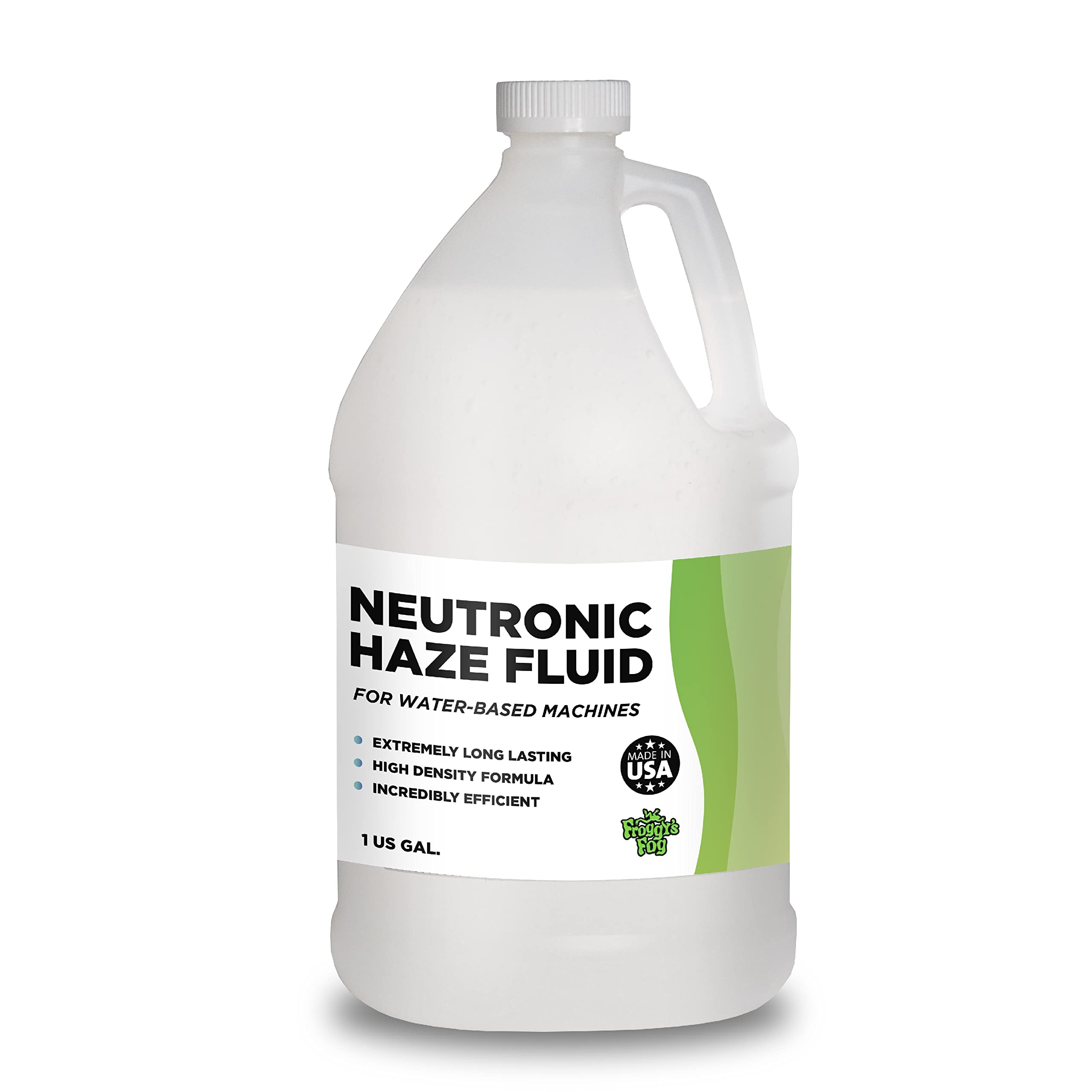 Froggys Fog Neutronic Haze Fluid, Specially Formulated Water-Based Hazer Fluid, 1 Gallon
