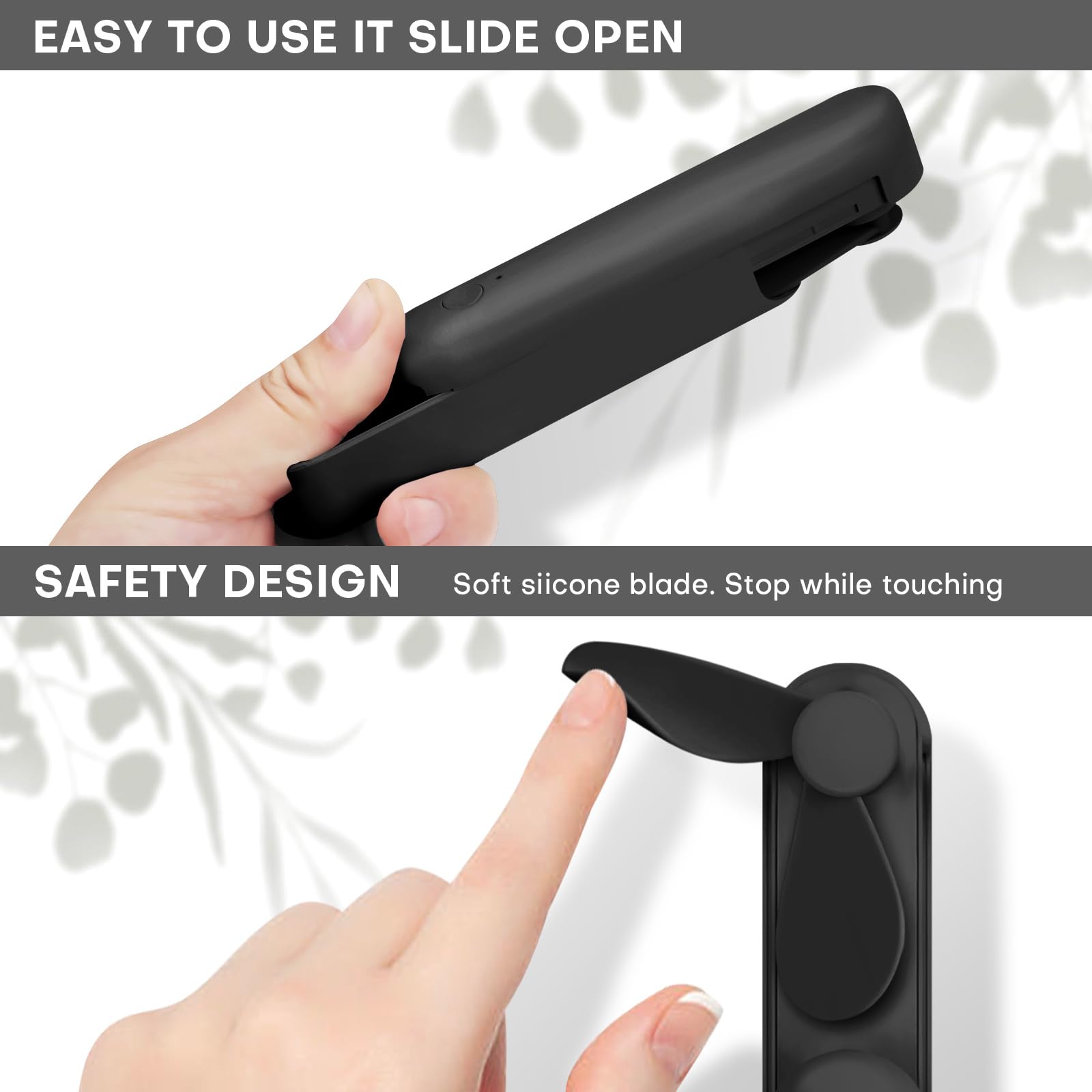 Nezylaf Handheld Mini Fan,Portable Small Pocket Fan,Rechargeable Personal Fan With Power Bank 2000Mah, Travel Essentials For Wom