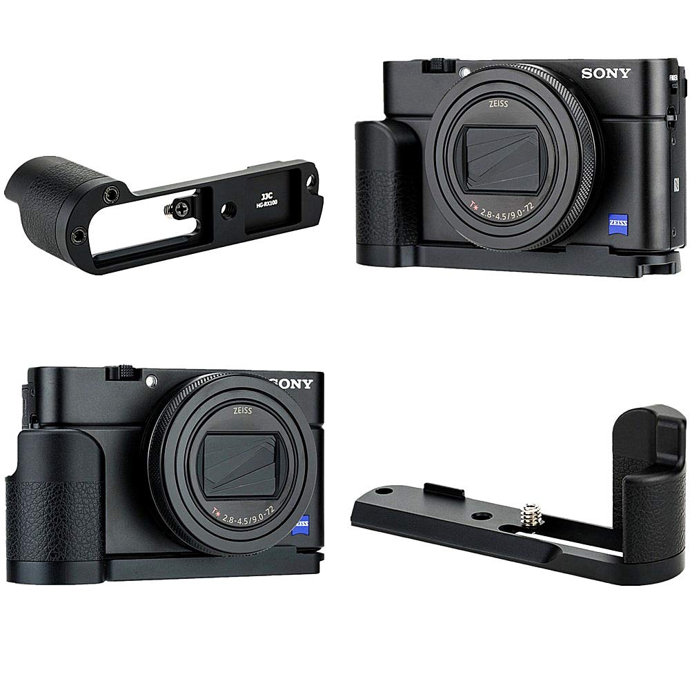 Jjc Metal Hand Grip For Sony Rx100 & Mark Vi Va V Iv Iii Ii (Rx100 M6 M5A M5 M4 M3 M2) Anti Slip Holder, W/Battery Memory Card C