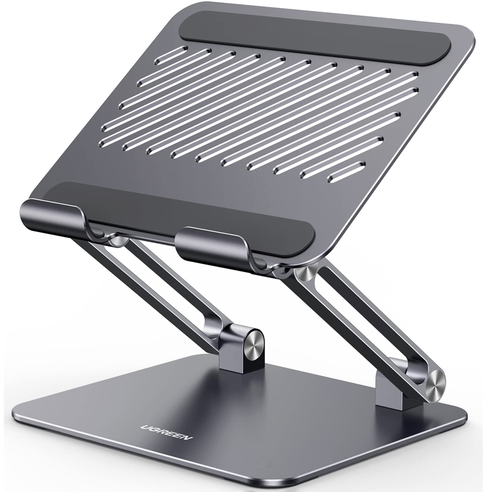 Ugreen Tablet Stand Holder For Desk Dual Rod Support Aluminum Tablet Holder Adjustable Dock Multi Angle Riser Home Office Access