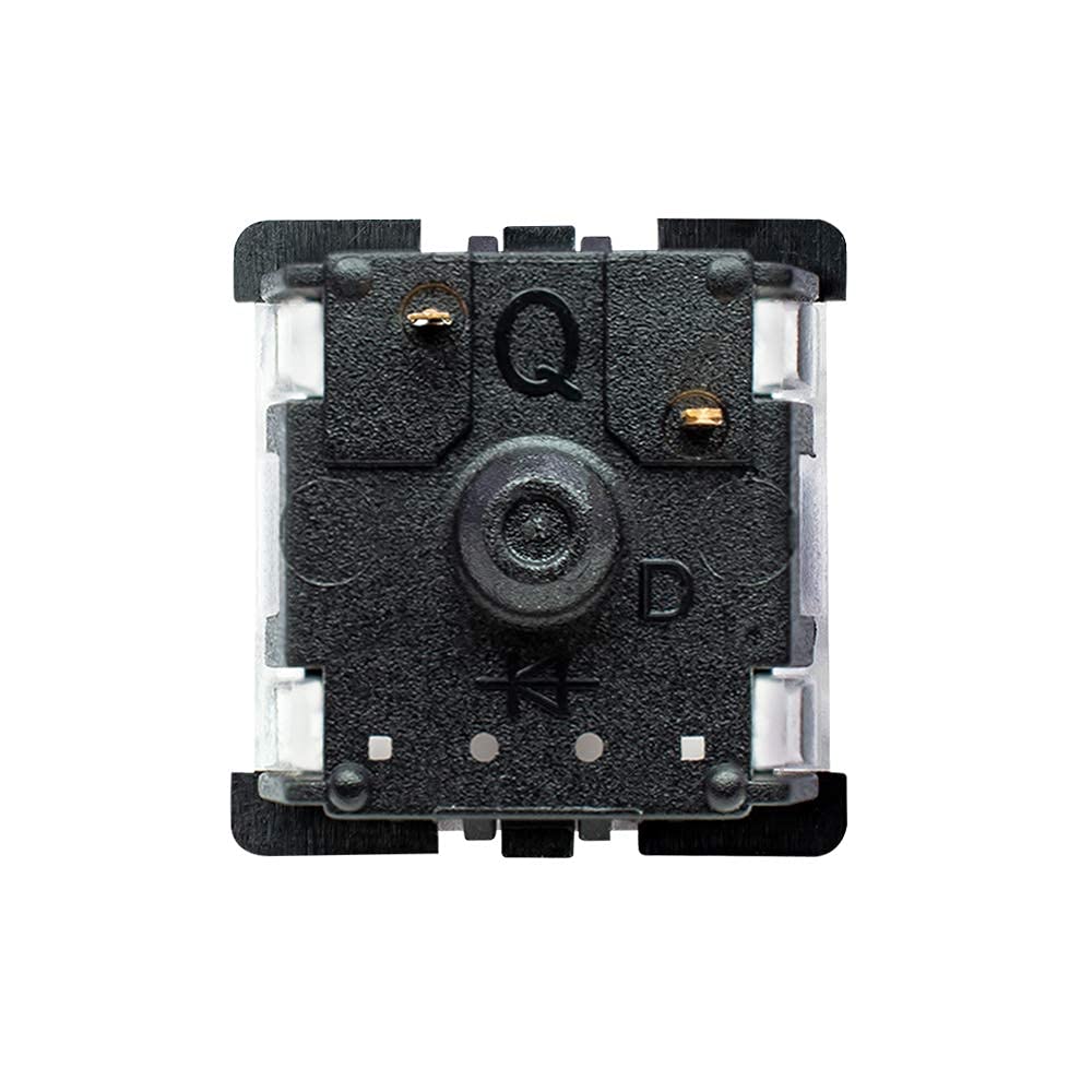 Granvela Gateron Ks 8 Blue Switches For Mechanical Keyboards, Clicky Tactile 3 Pin Black Shell Compatible With Cherry Mx Switche