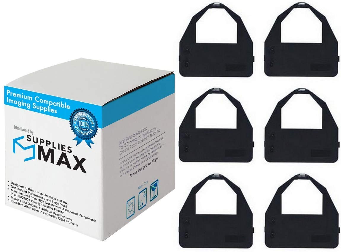 Suppliesmax Compatible Replacement For Datasouth Amt Accel 500/635/5350/6310/6350 Black Printer Ribbons (6/Pk) (Sp561)
