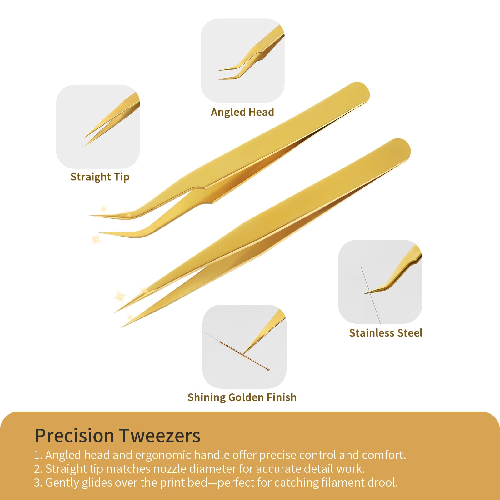 Mayjoy 3D Printer Nozzle Cleaning Kit-17 Pcs Tools Set With Brass Wire Brushes, Cleaning Needles (For 0.3&0.4Mm Nozzles), Tweeze