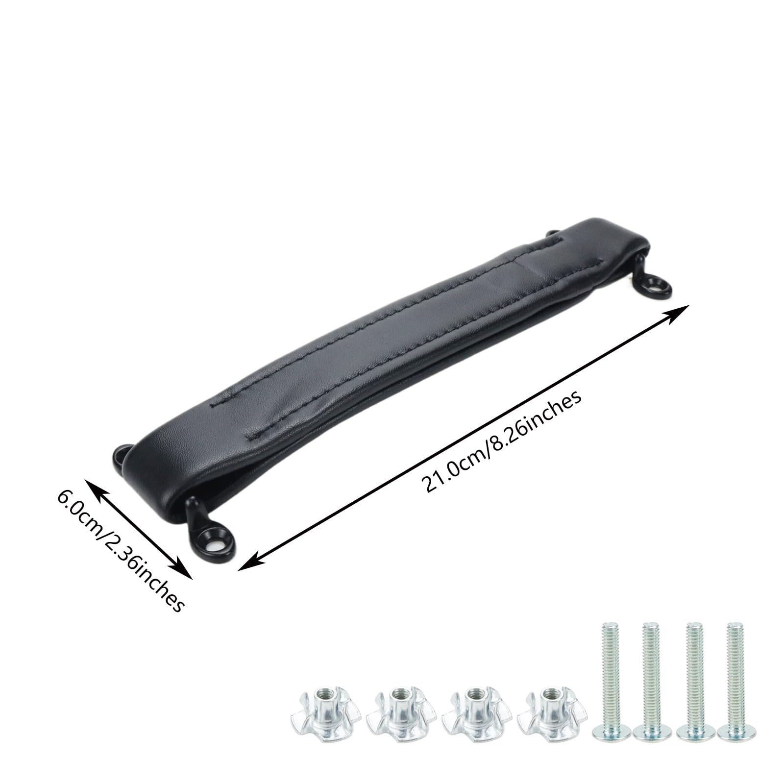 Faotup Guitar Amplifier Handle Pu Leather Guitar Amp Amplifier Handle Guitar Replacement Strap Handle Guitar Speaker Handle Blac