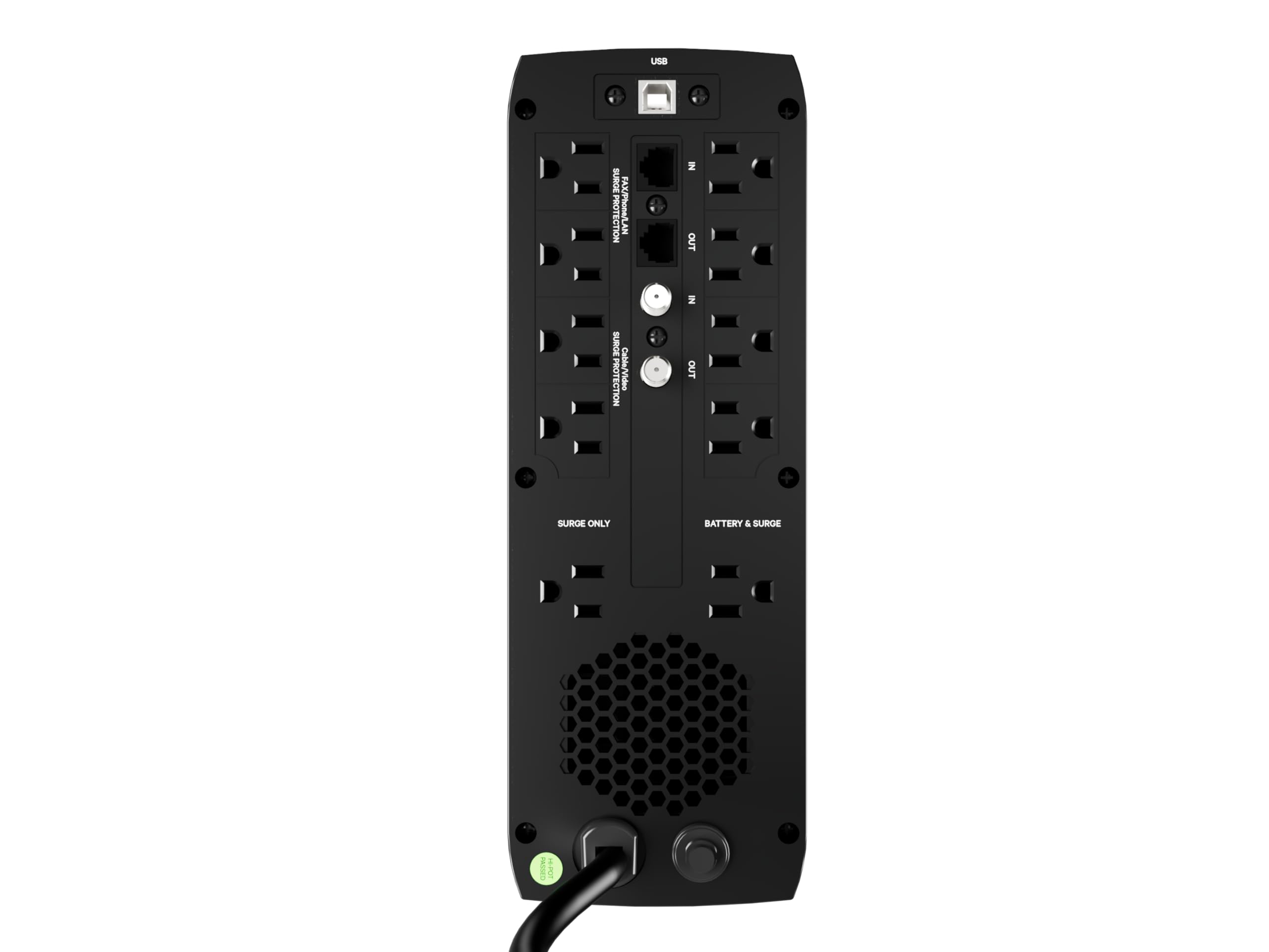 Vertiv Liebert Psa5 Ups - 1000Va/600W 120V Line Interactive Avr Tower Ups, 10 Outlets, 2 Usb Charging Ports, Battery Backup W/ S