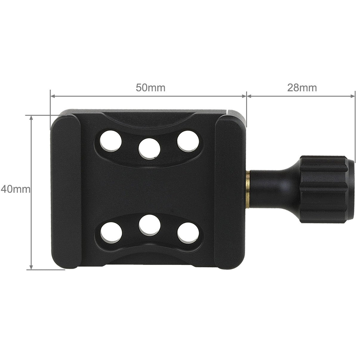 Haoge Cp 20 Screw Knob Clamp Adapter Mount With Three Pairs Of 20Mm Holes For Diy Support System With Haoge Plates