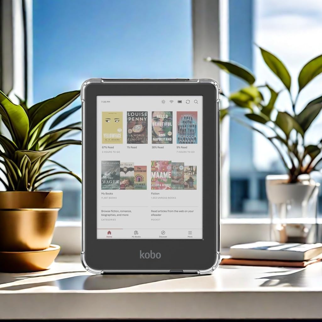 Zcooooool Case For Kobo Clara Colour/Clara Bw/Compatible Kobo Clara 2E Ereader 6 Inch Clear Cover/Clara 2E Case/Clara Bw Case/Cl