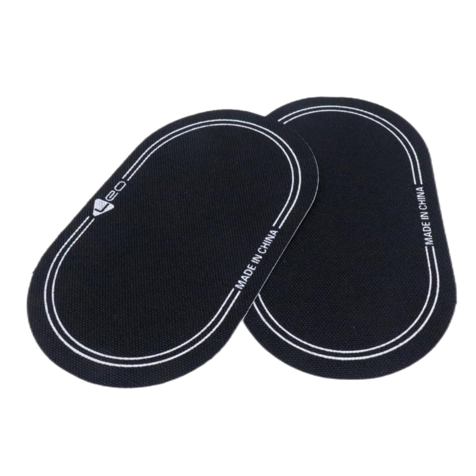 Cashbeat 2Pcs High Strength Fiber Bass Drum Double Pedal Patch, 6.1'' X 3.5'' Self Adhesive Drumhead Mute Pad, Durable & Effecti
