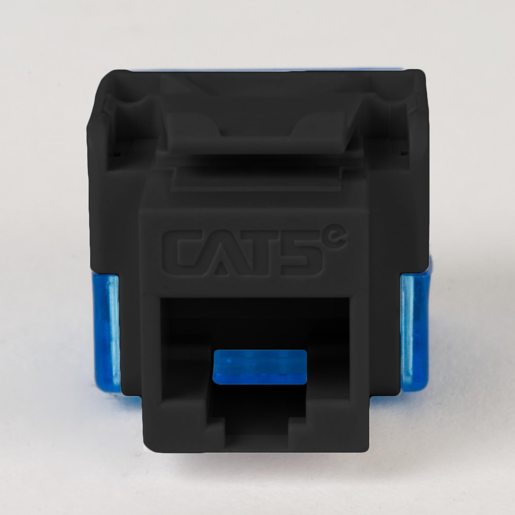 ICC CAT5e Keystone Jack with Inline IDC No Pair Split Wiring (Easier Termination) UL Listed PoE++ TAA VoIP Compliant for Wall Plate or Patch Panel, Works with JackEasy Termination Tool, Black