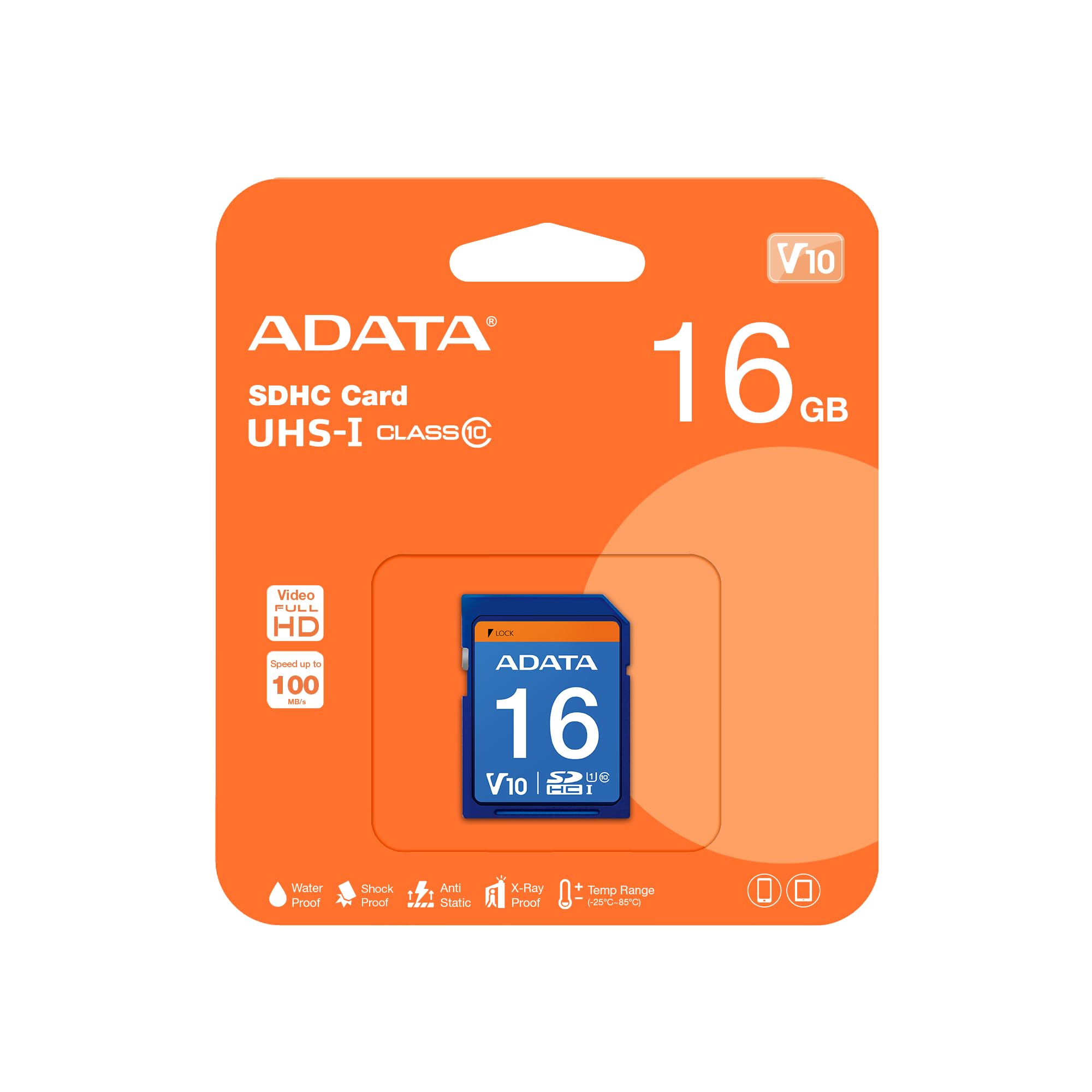 ADATA Premier 32GB SDHC UHS-I U1 Memory Card (ASDH32GUICL10-R)