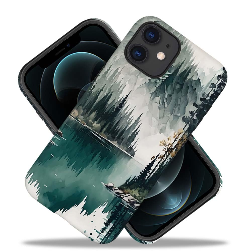 Seized Case Compatible With For Iphone 11,Mountain Forest Landscape Phone Case For Girl Women Boy Men,Durable Protection Case Fo