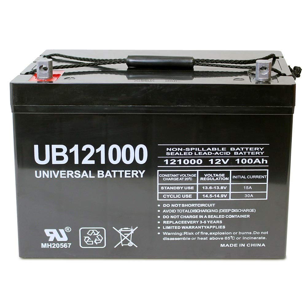 Upg Universal Power Group 12V 100Ah Solar Wind Agm Sla Deep Cycle Vrla Battery 12V 24V 48V