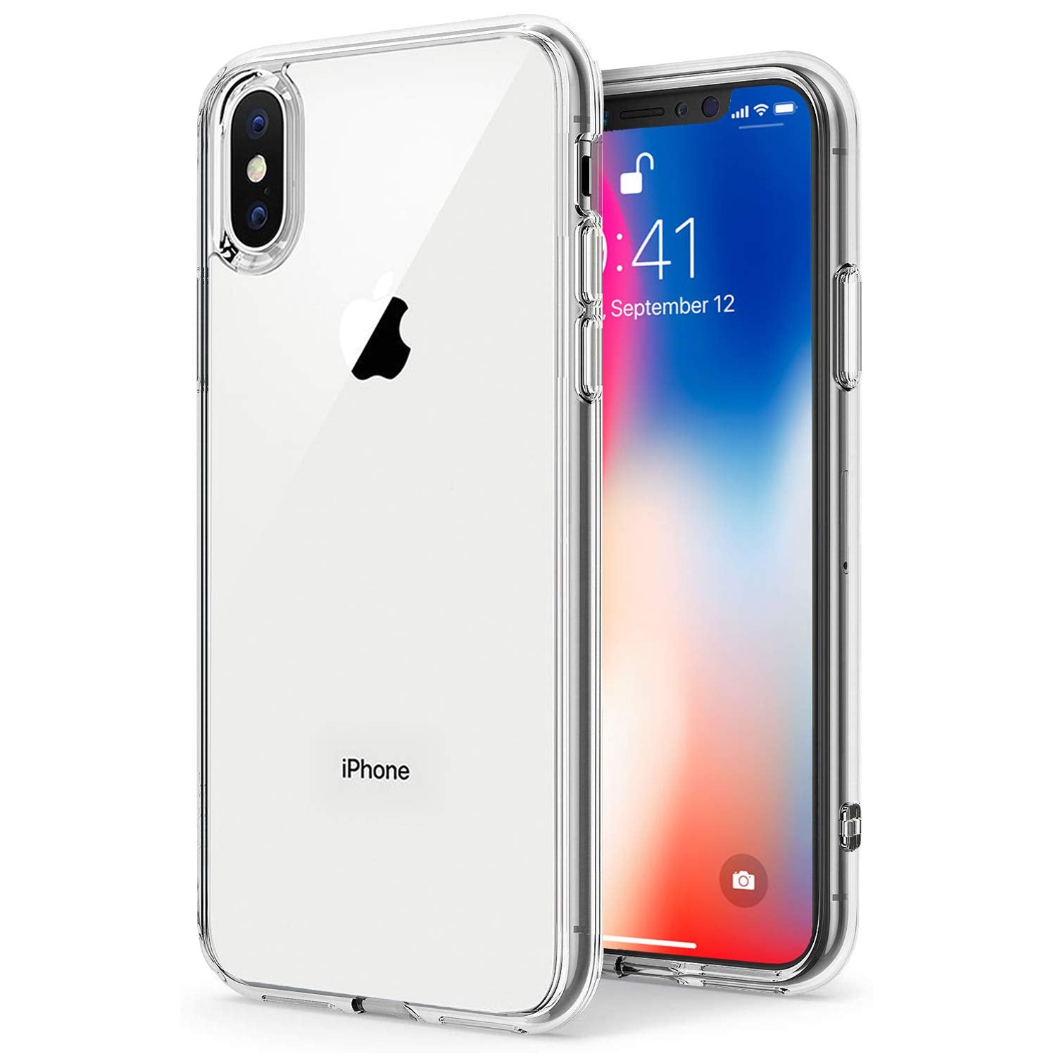 Tenoc Phone Case Compatible With Iphone Xs & Iphone X/10 5.8 Inch, Clear Cases Cute Slim Soft Tpu Cover Protective Bumper