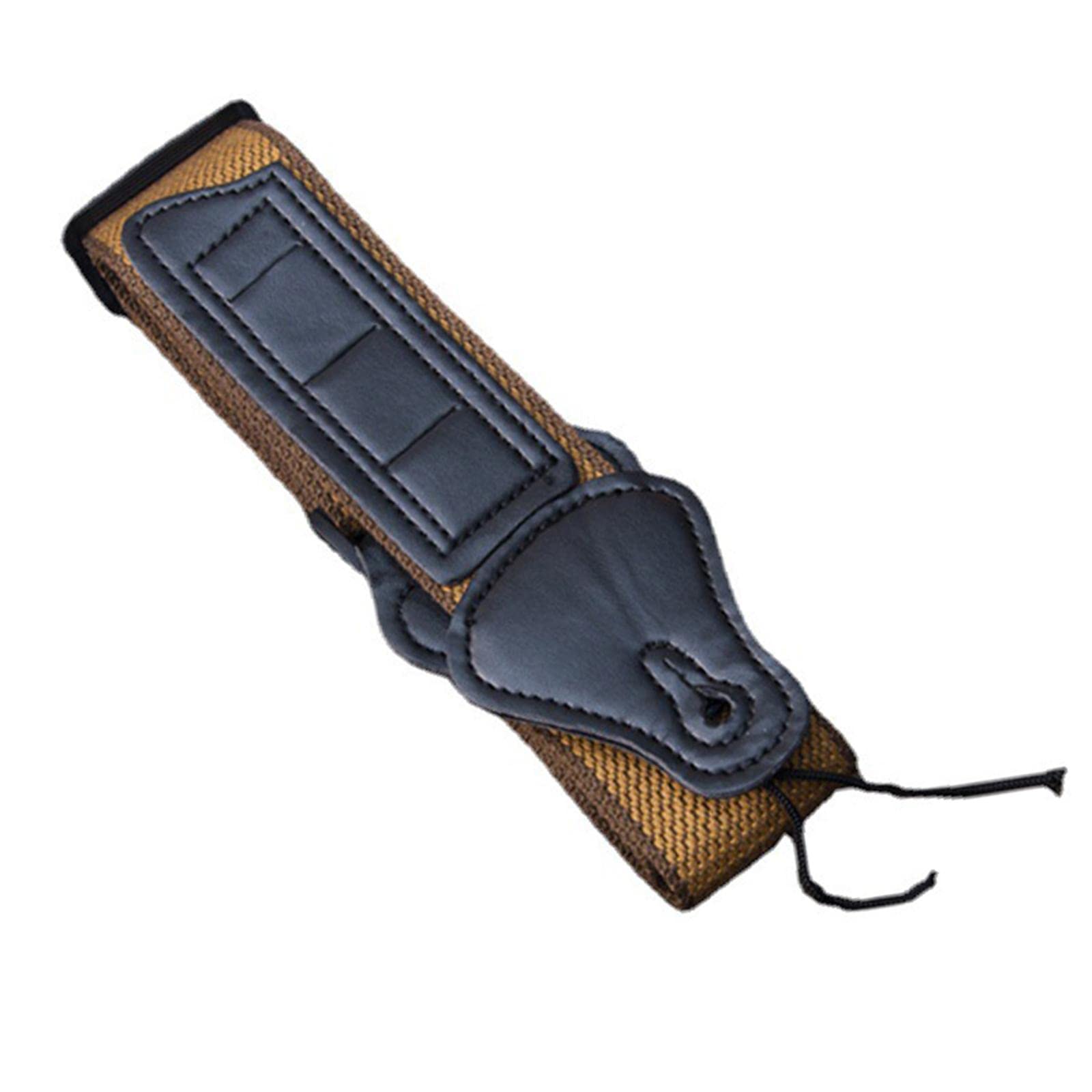 SECRET DESIRE Guitar Straps with Pick Holder Adjustable for Electric Bass Acoustic Guitar Brown