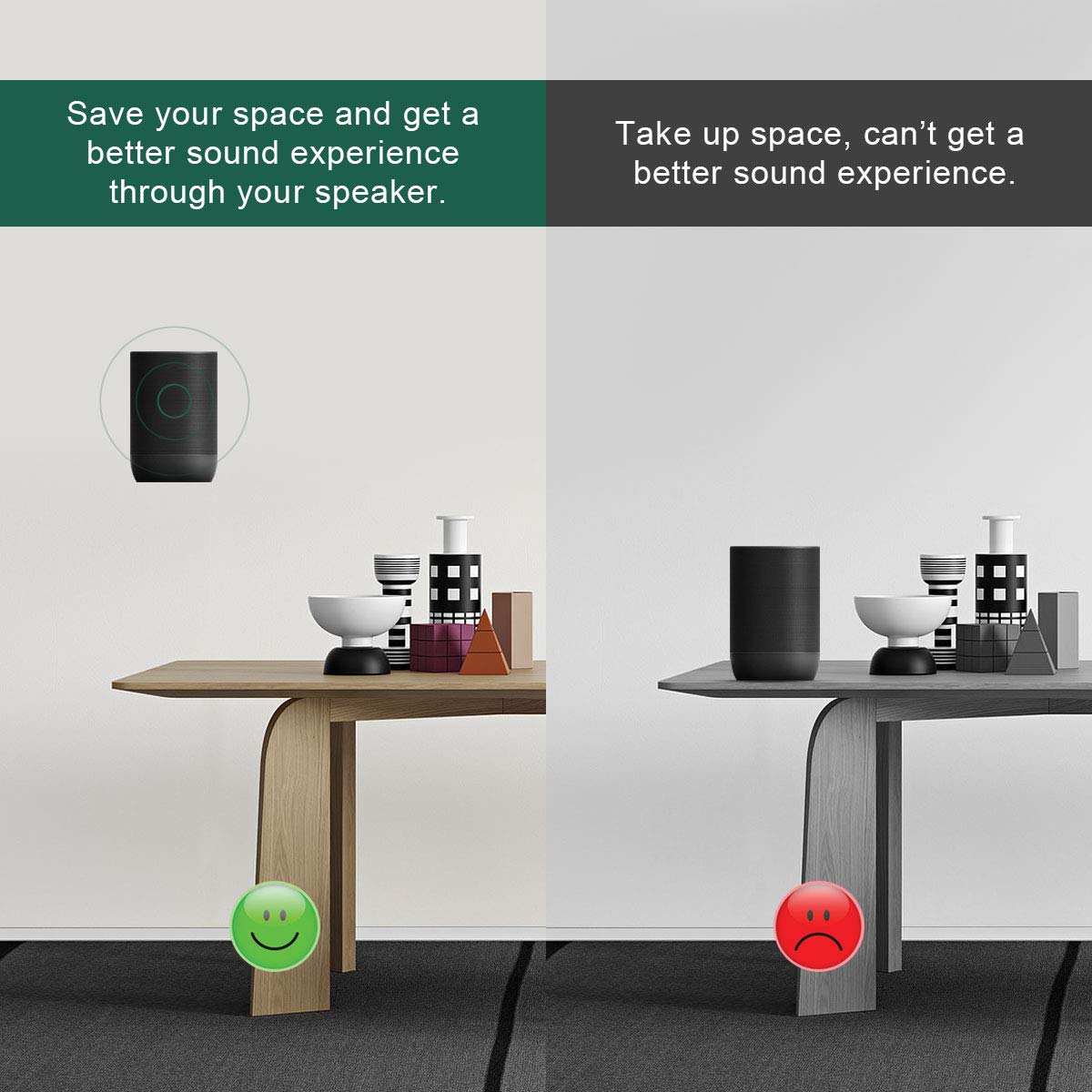 Lenink Wall Mount Bracket Compatible With Sonos Move Speaker, Black