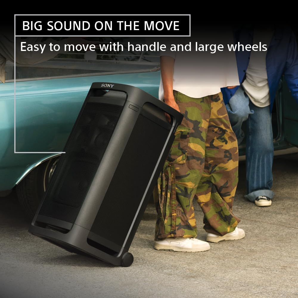 Sony Ult Tower 9Ac Bluetooth Karaoke Party Speaker With Powerful Bass, 360 Sound And Party Lights, And Convenient Carrying Handl