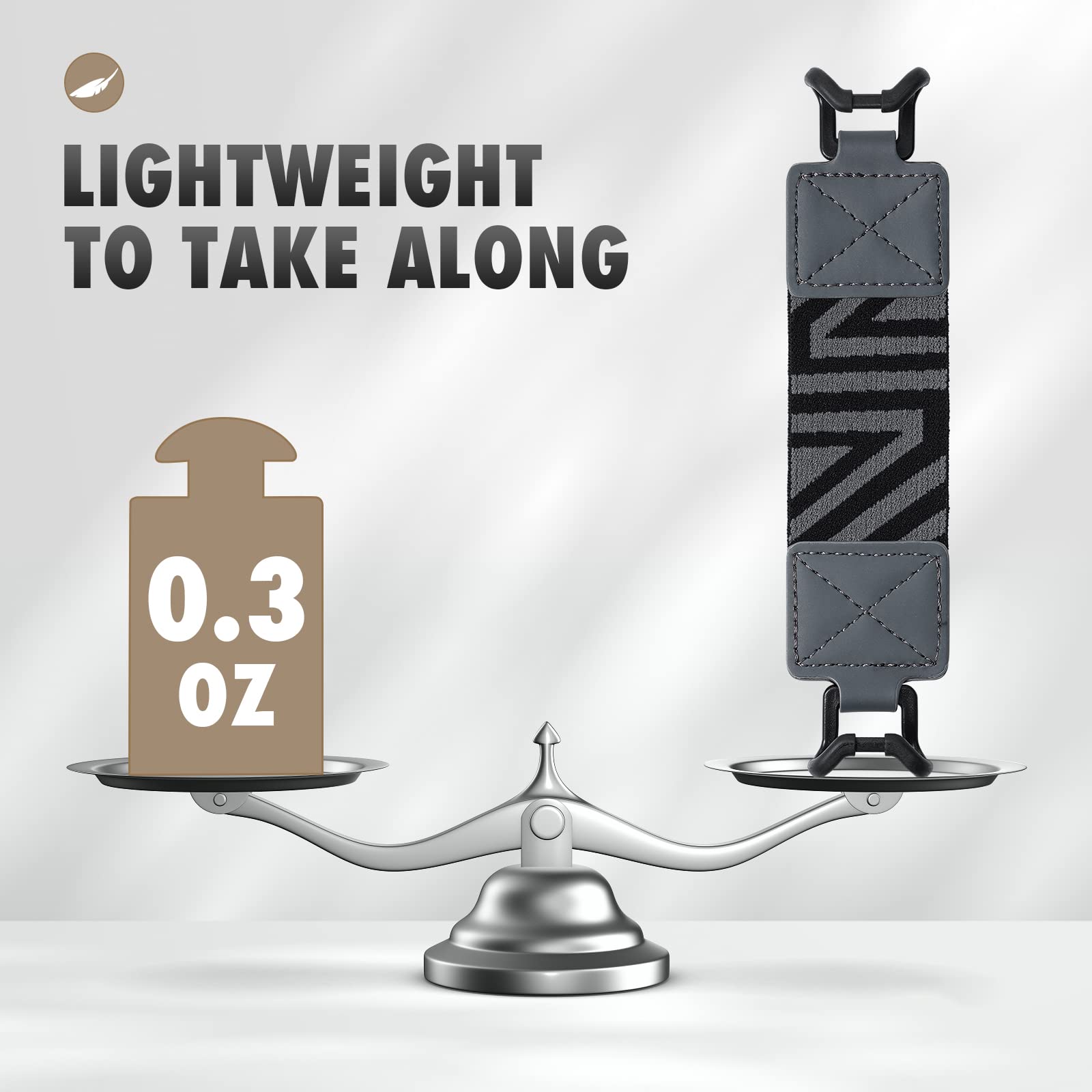 MoKo Security Hand Strap for 9 11 Inch Tablet, iPad/iPad Pro/iPad Air/Kindle Fire HD/Samsung, High Elasticity Versatile Hand Strap Lightweight Finger Grip Holder, Space Gray