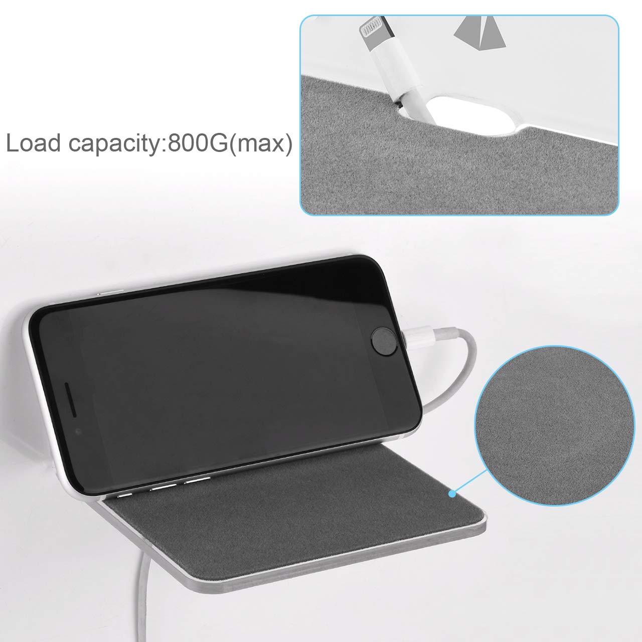 Txesign Wall Shelf Speaker Stand, Small Wall Shelf Speaker Mount For Bluetooth Speaker, Webcam, Cell Phones, Display Shelf Acryl