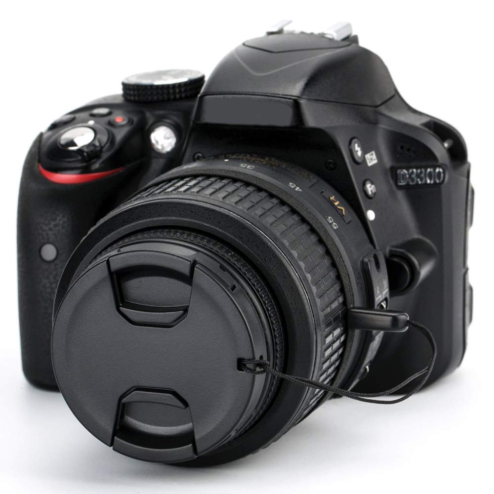 Jjc 2 Pack 52Mm Front Lens Cap Cover With Elastic Cap Keeper For Nikon D3000 D3100 D3200 D3300 D5000 D5100 D5200 D5300 D5500 Wit