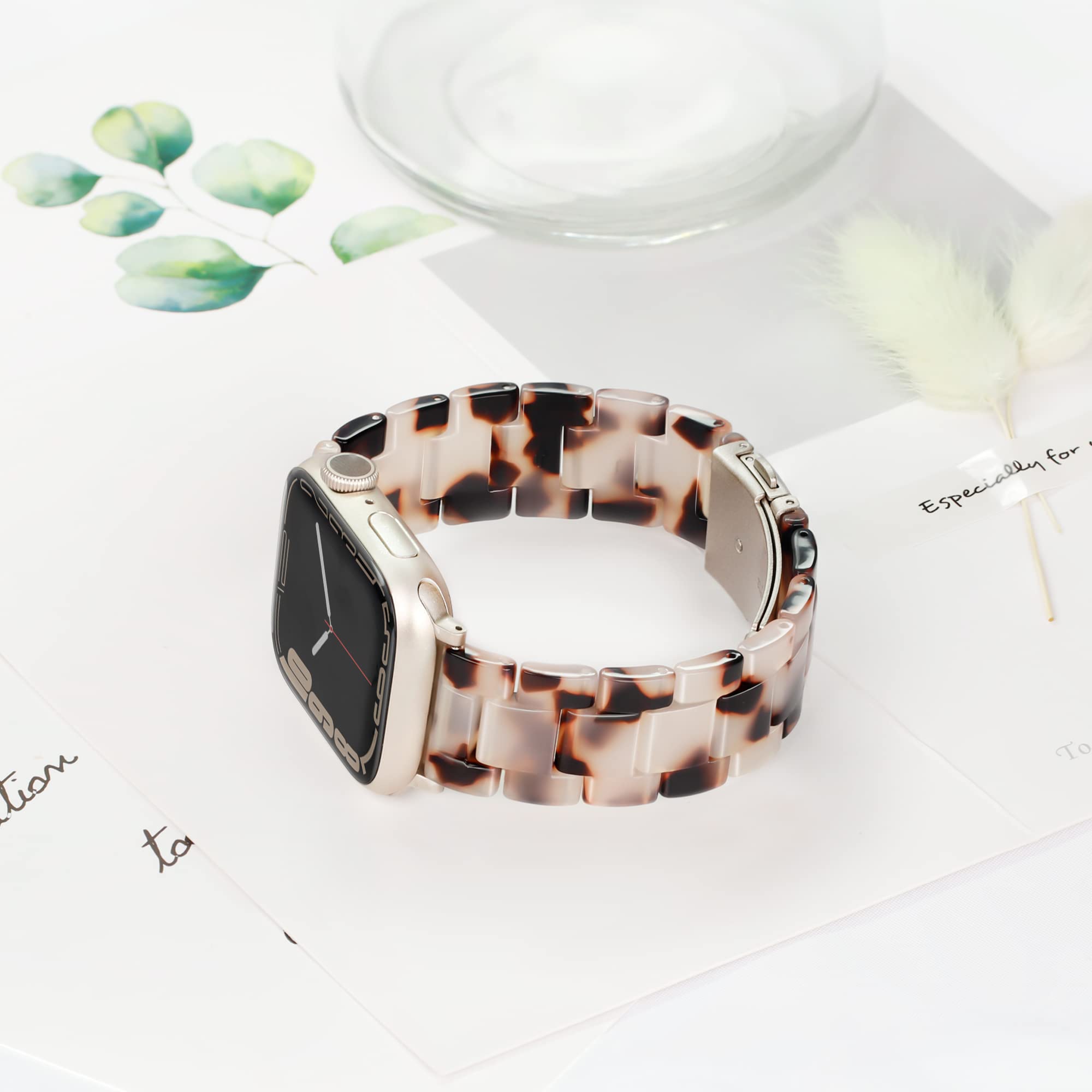 Vamyzji Compatible With Apple Watch Band Ultra 49Mm 45Mm 44Mm 42Mm, Light Waterproof Resin Apple Watch Band For Apple Watch Ultr