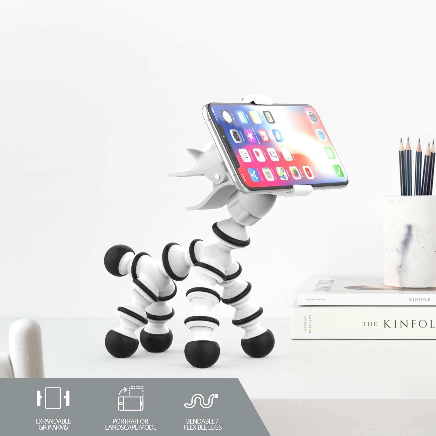 Premier Accessory Group Multi Flex Smartphone Grip Mount, Black