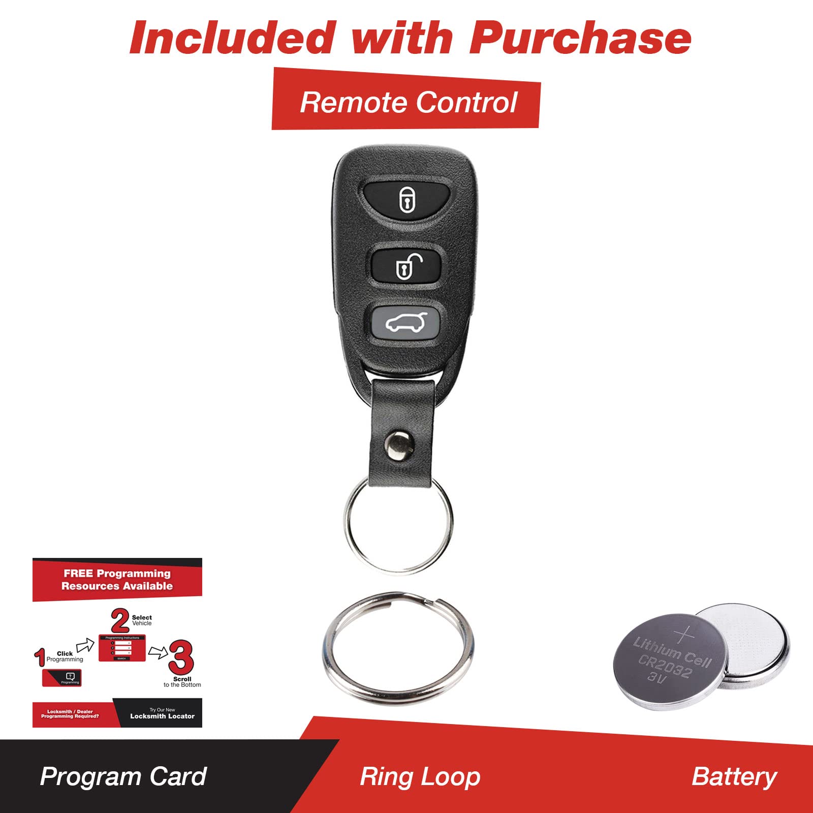Keylessoption Keyless Entry Remote Car Key Fob Clicker With Strap For Kia Forte Pinha T008