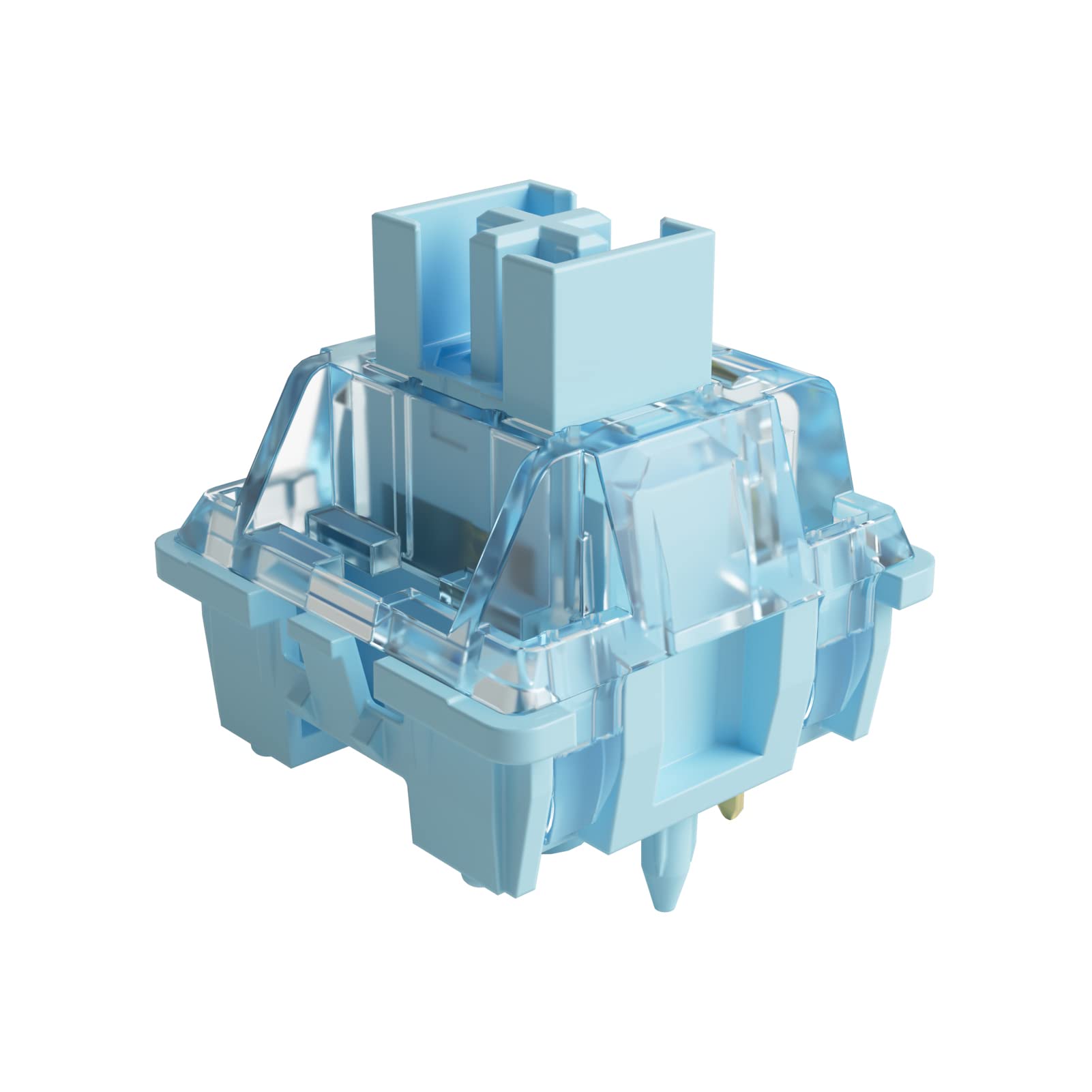 Akko V3 Creamy Blue Pro Keyboard Switch With Dustproof Stem For Mechanical Gaming Keyboard, 5 Pin 45Gf Tactile Key Switches (45P