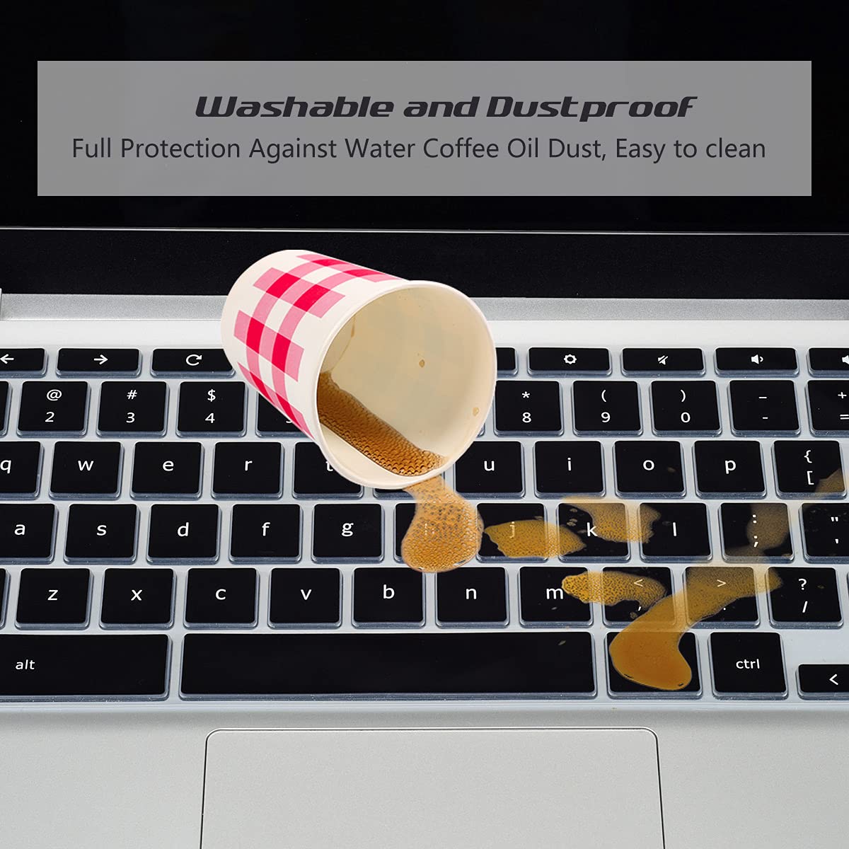 2 Pack Keyboard Cover For Hp 14 2 In 1 Touchscreen Chromebook, Hp Chromebook X360 14 Db Ca Ak 14A Na/ 14B Ca Series, Hp Chromebo