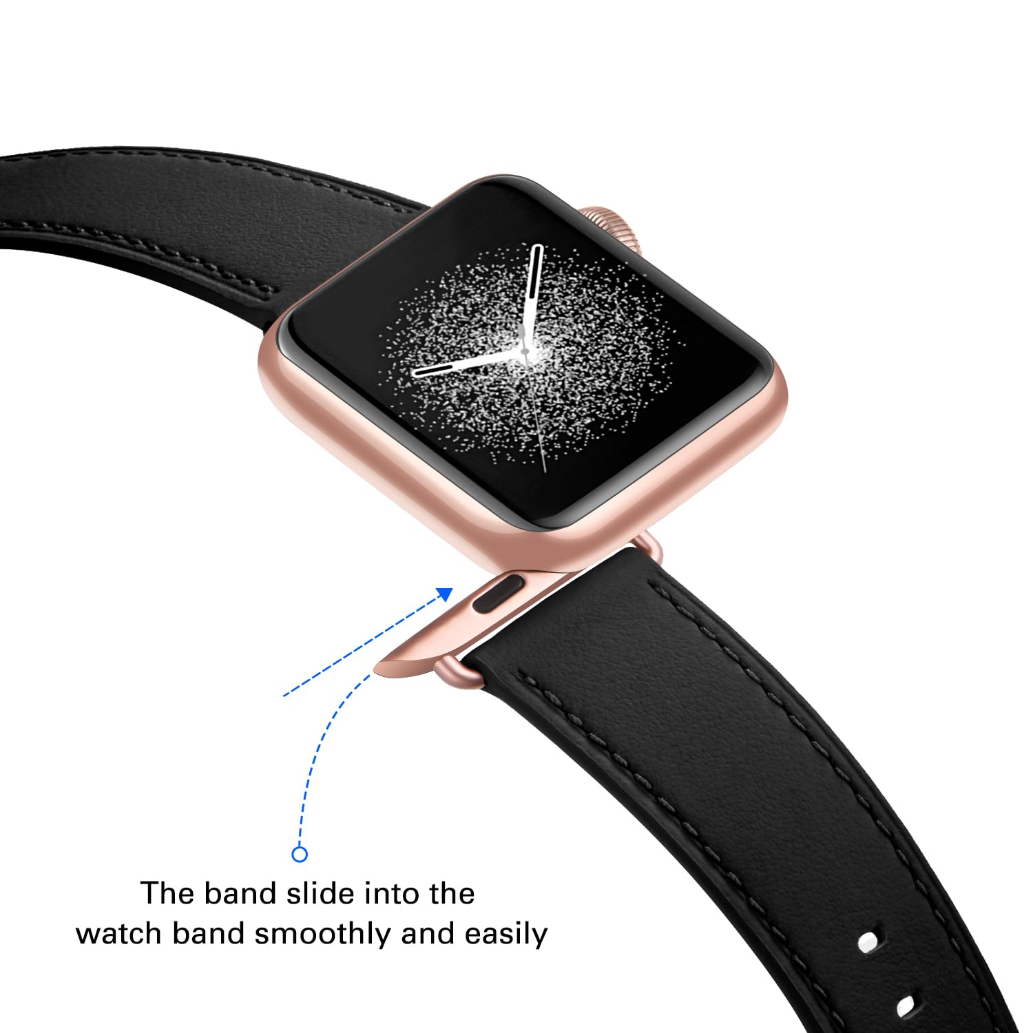 Wfeagl Compatible With Apple Watch Band 49Mm 42Mm 44Mm 45Mm Women, Top Grain Leather Band For Iwatch Ultra Se & Series 9 8 7 6 5