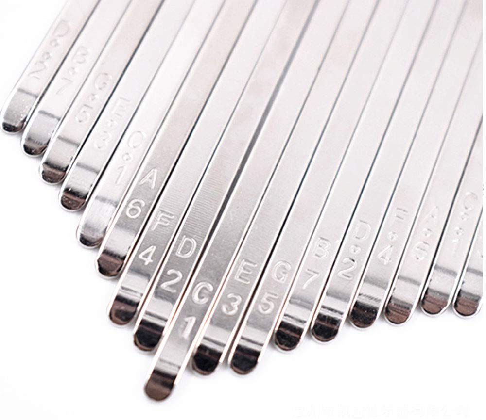 Liyafy Pack Of 17 Keys Kalimba Diy Keys Bridge Kit For Diy Kalimba Mbira Thumb Piano Repairing Parts