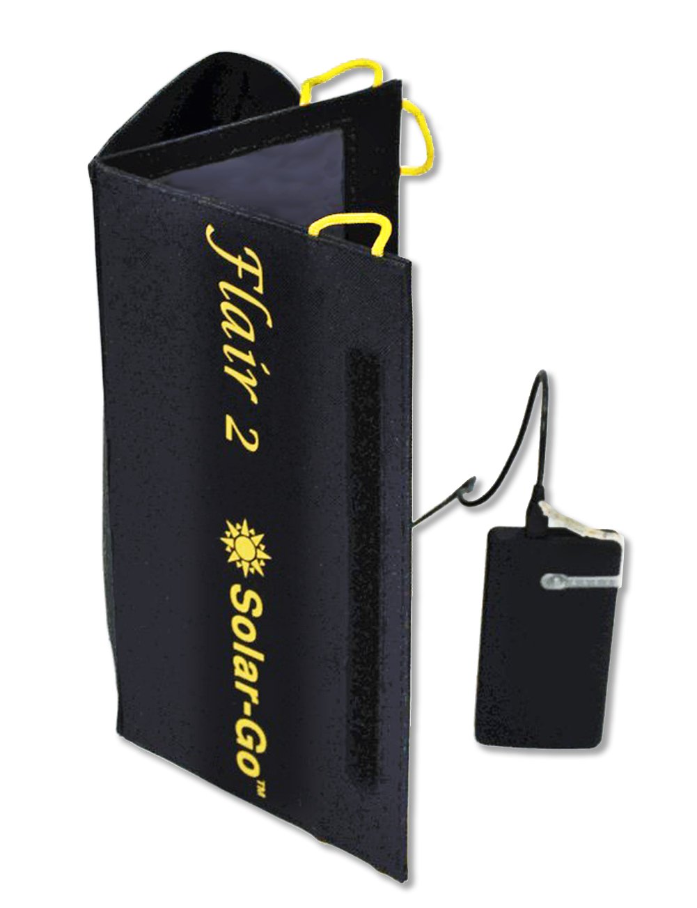 Solargopack Flair Ii   2 Panel, Portable, And Folding 13 Watt Solar Power Charging Panel, Charges Cellular Smartphones And Mobil