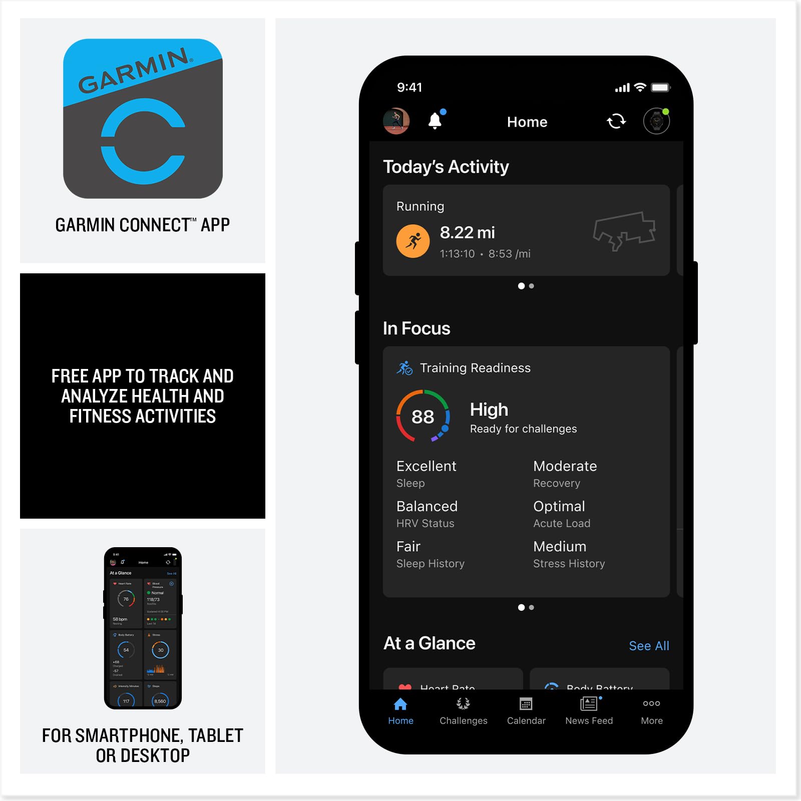 Garmin Venu X1, Thin And Lightweight Gps Smartwatch, Amoled Display, Advanced Health And Fitness Features, Moss With Titanium Ca