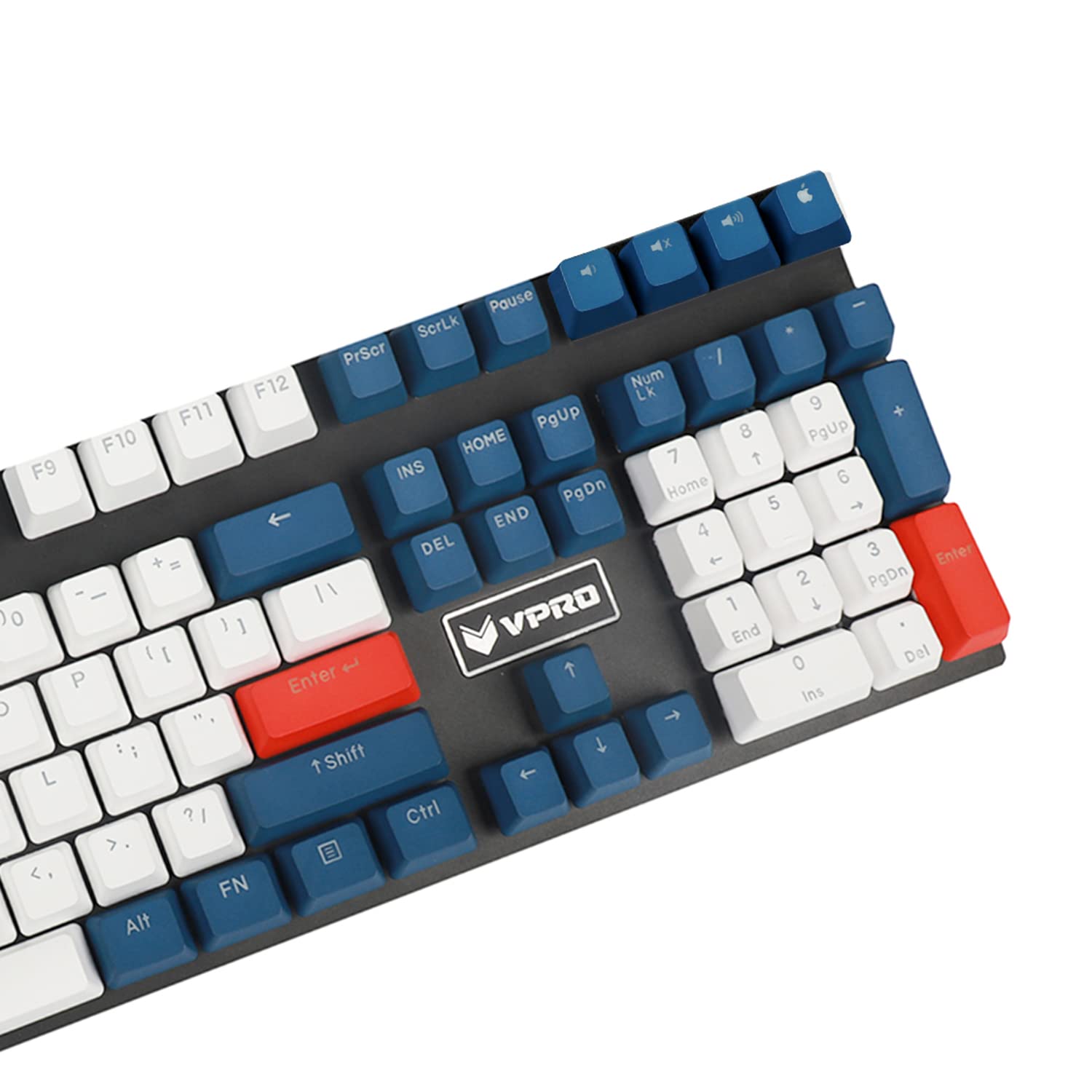 Ymdk Double Shot 108 Dyed Pbt Shine Through Oem Profile Rainbow Carbon Sunset Keycap For Mx Switches Mechanical Keyboard(Only Ke