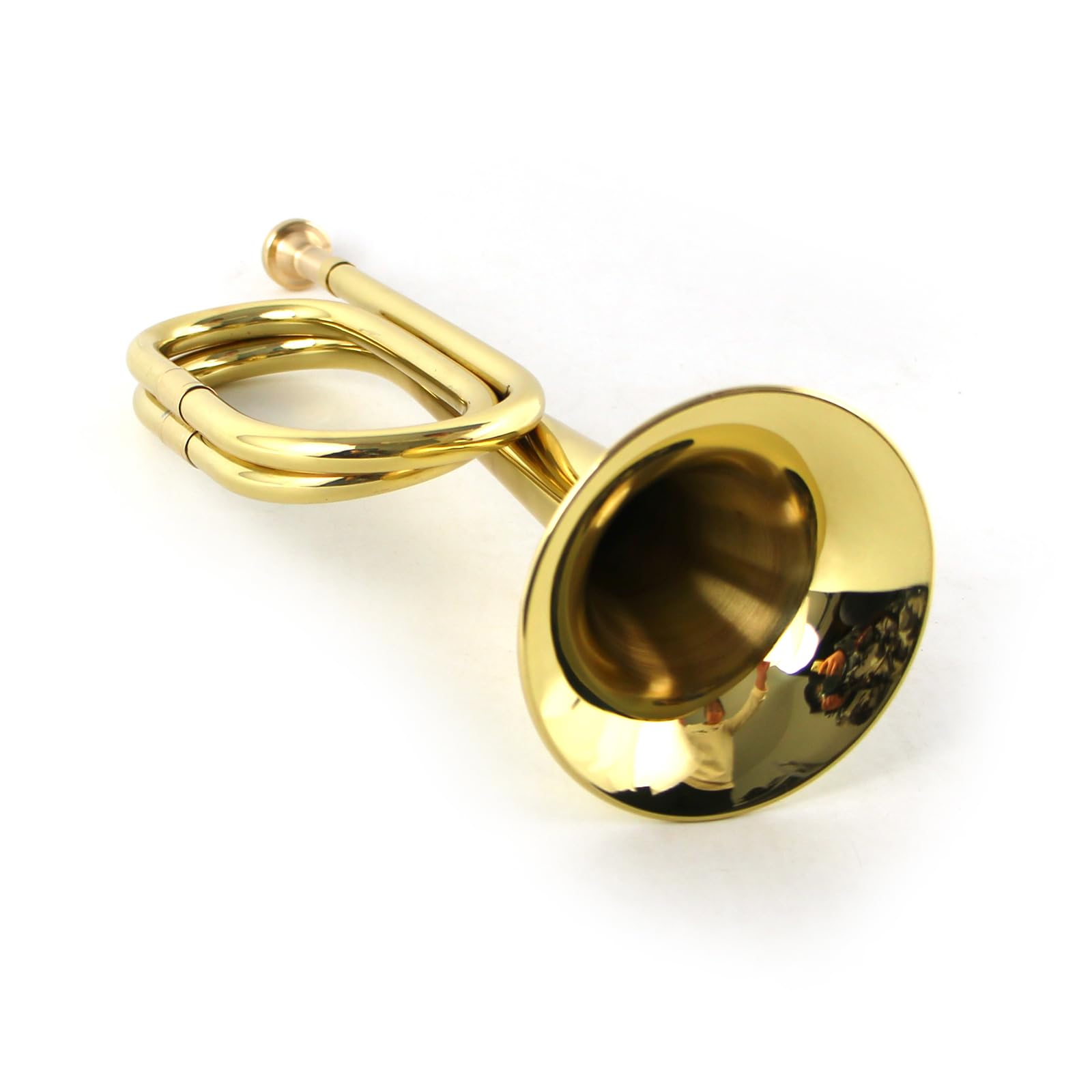 Military Emergency Bugle Cavalry Trumpet Brass Blowing Old Style Copper