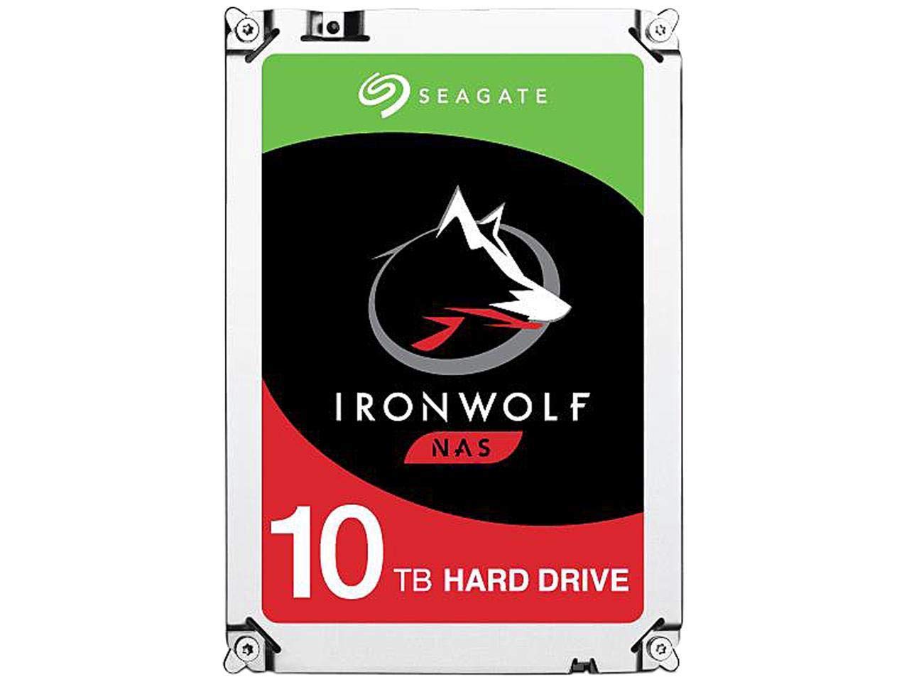 Seagate IronWolf 10Tb NAS Internal Hard Drive HDD � 3.5 Inch SATA 6GB/S 7200 RPM 256MB Cache for Raid Network Attached Storage (ST10000VN0004)
