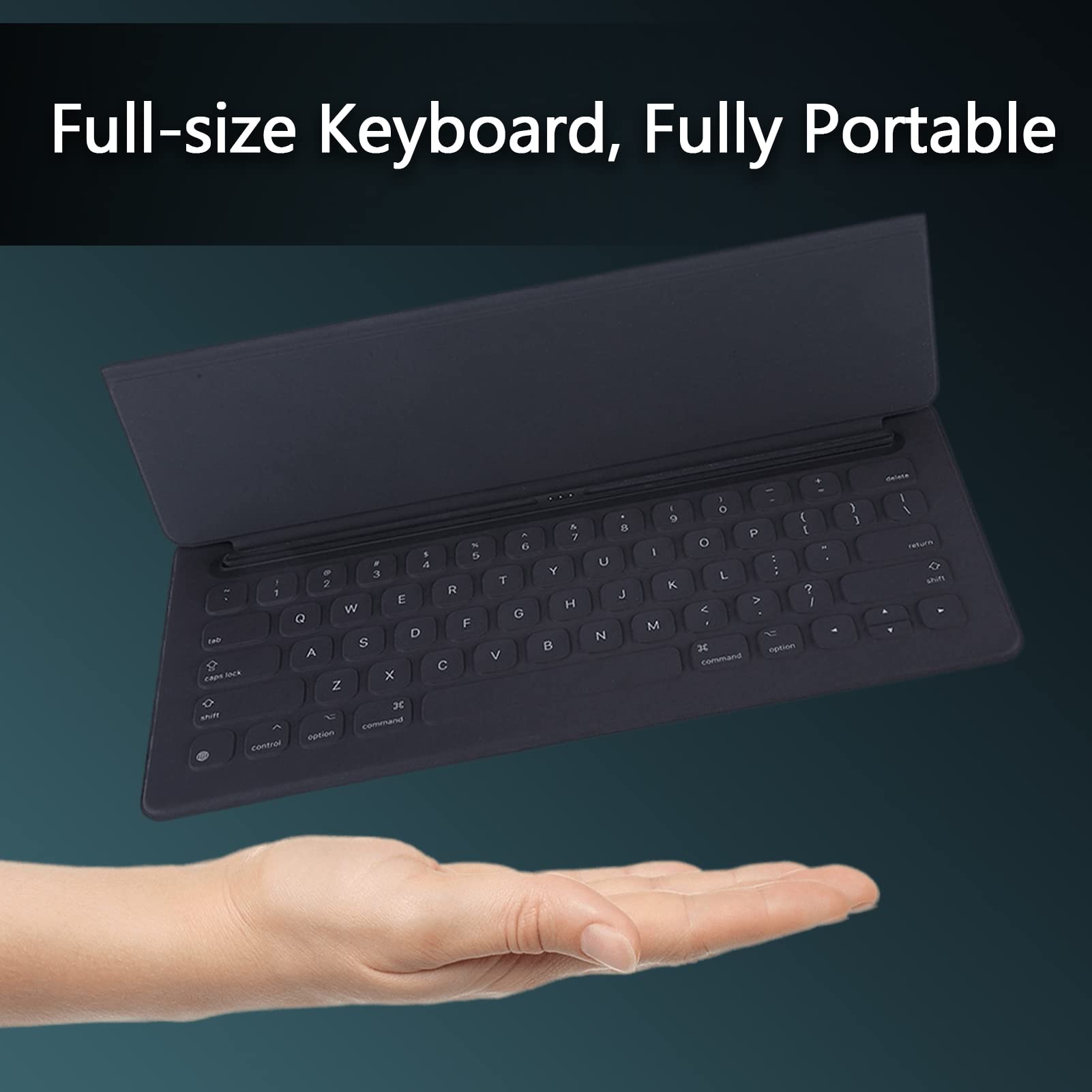 Smart Keyboard For Pro, 12.9In Portable Tablet Intelligent Carrying Foldable Ultra-Slim Keyboard With 64 Keys For Pro 2Nd Genera