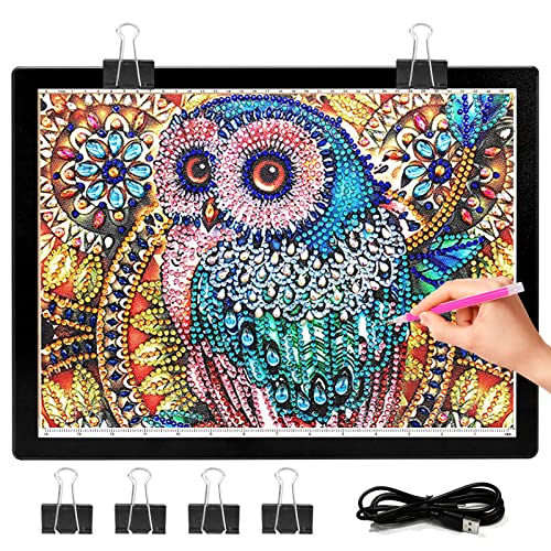 A3 Light Pad Tracing Light Board Drawing Light Box 2Nd Gen Diamond Painting Light Pad Stepless Dimming Diamond Art Light Board F