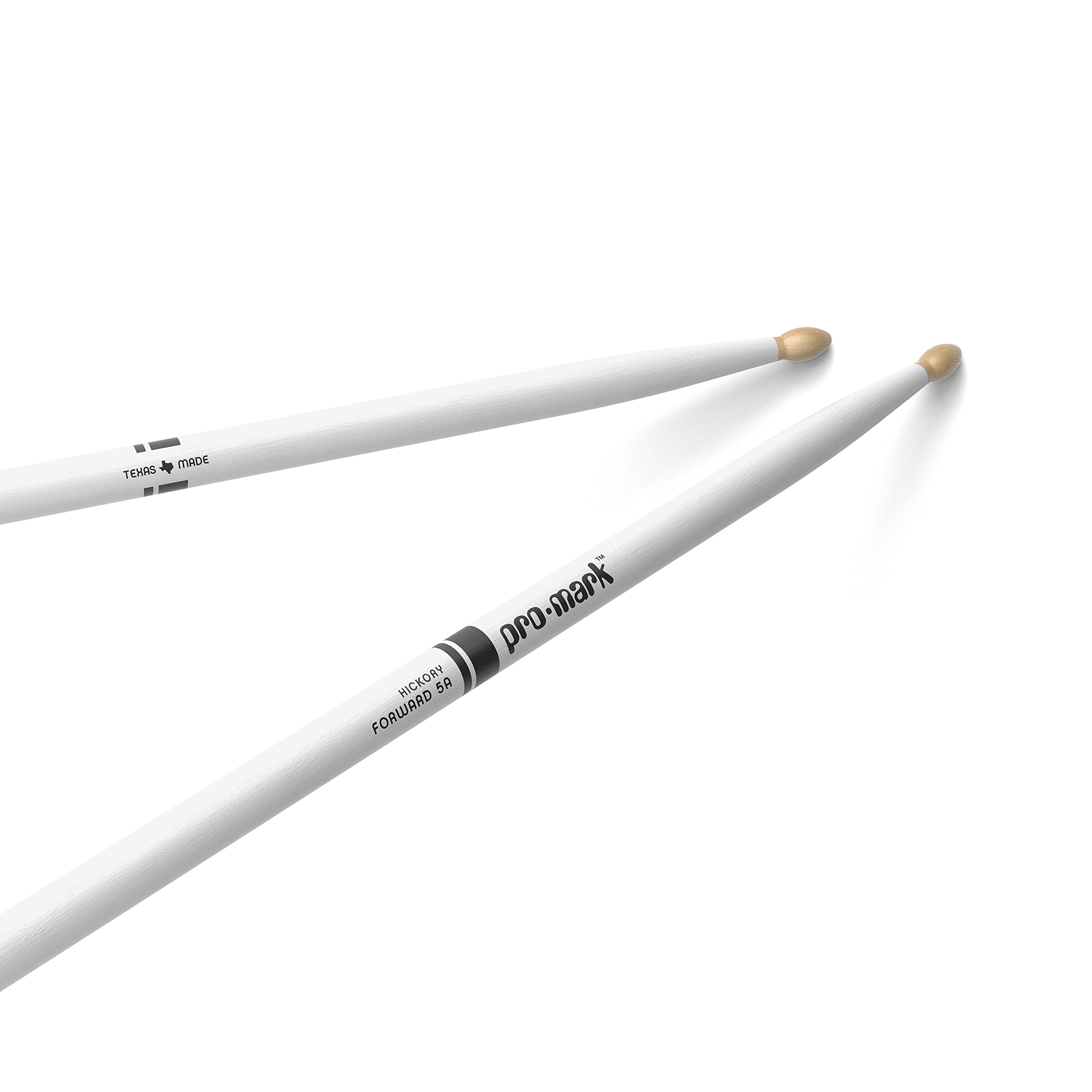 Promark American Hickory Classic 5A Drumsticks, Acorn Tip, White   Single Pair