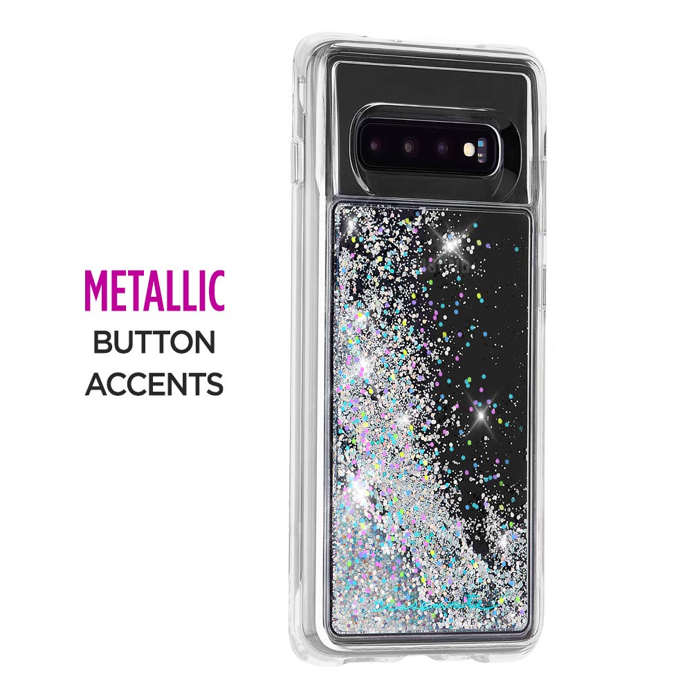 Case Mate   Waterfall   Samsung Galaxy S10 Liquid Glitter Case   Iridescent