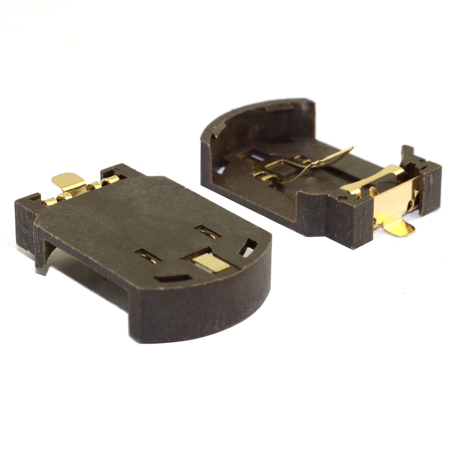 Ruiling 10 Pack Cr2032 Button Cell Battery Socket Case Bs 8 Gold Plated Battery Holder For Smd Smt 3V